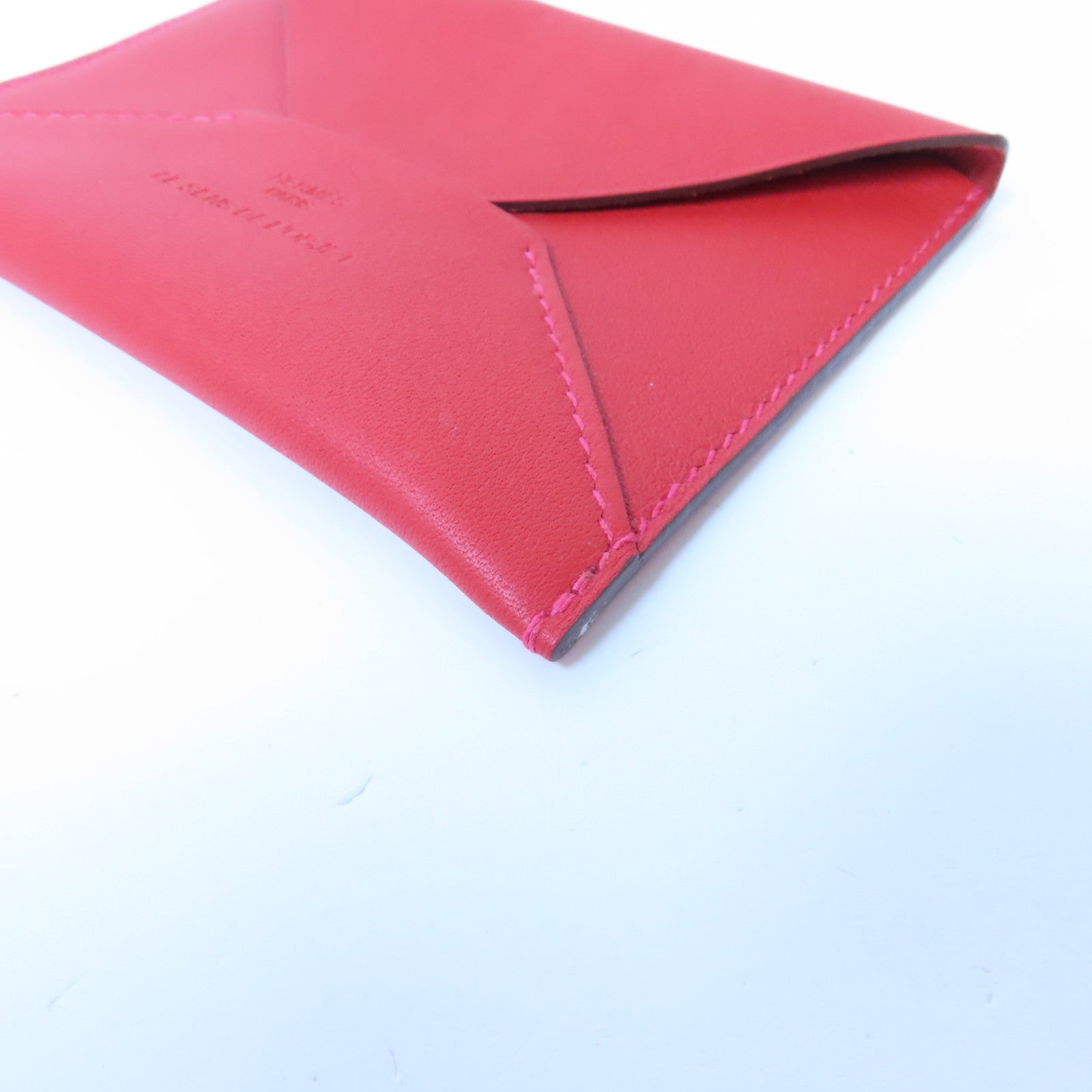 HERMES 【限時優惠】Swift皮革Card Case卡片套Vermillion/紅色
