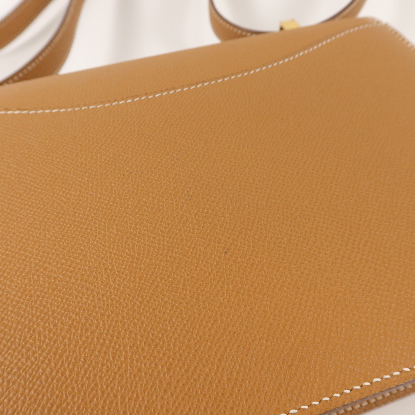 HERMES Epsom皮革Constance 24肩背袋Gold
