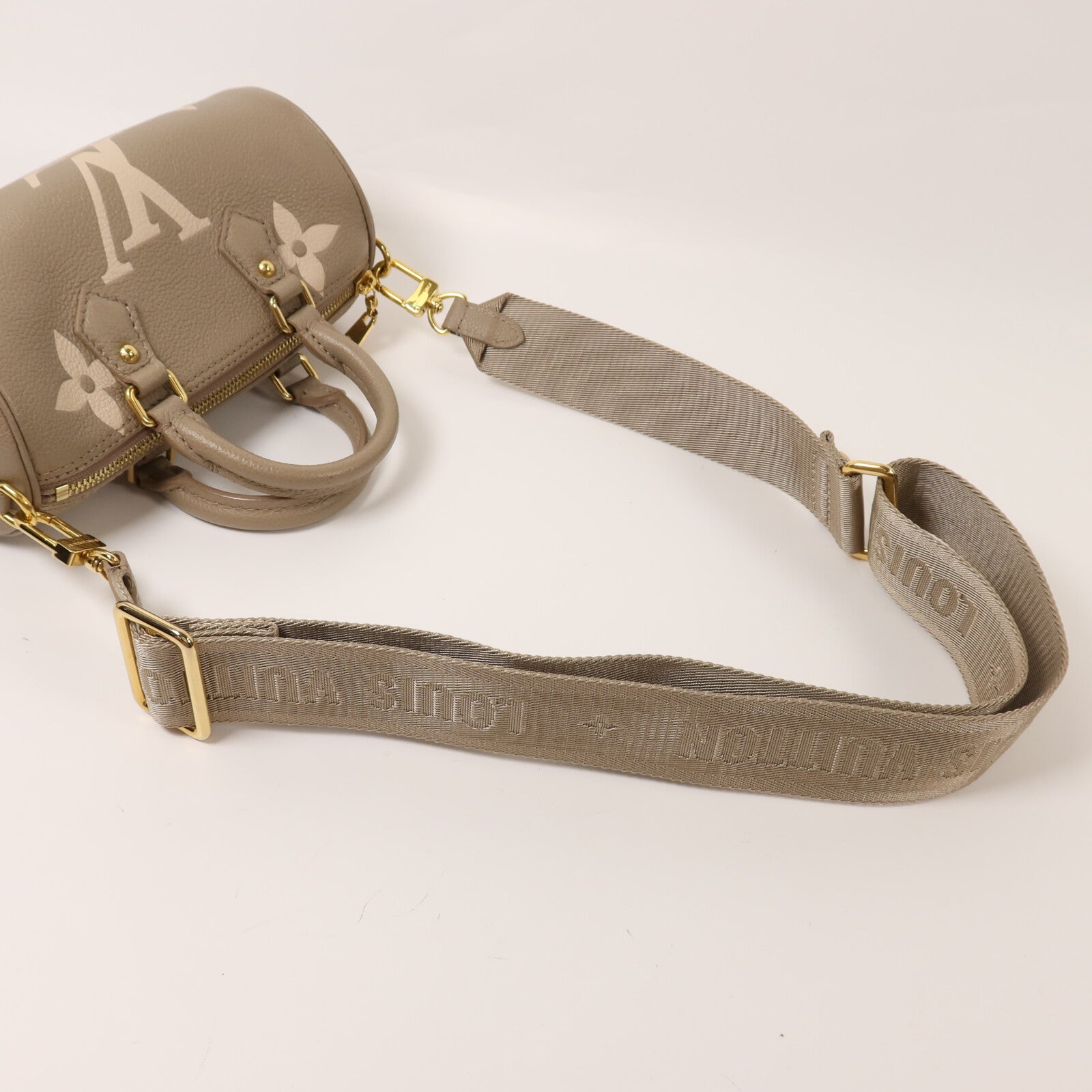 LOUIS VUITTON 【激減優惠】Monogram Empreinte Papillon BB金扣手挽肩背兩用袋