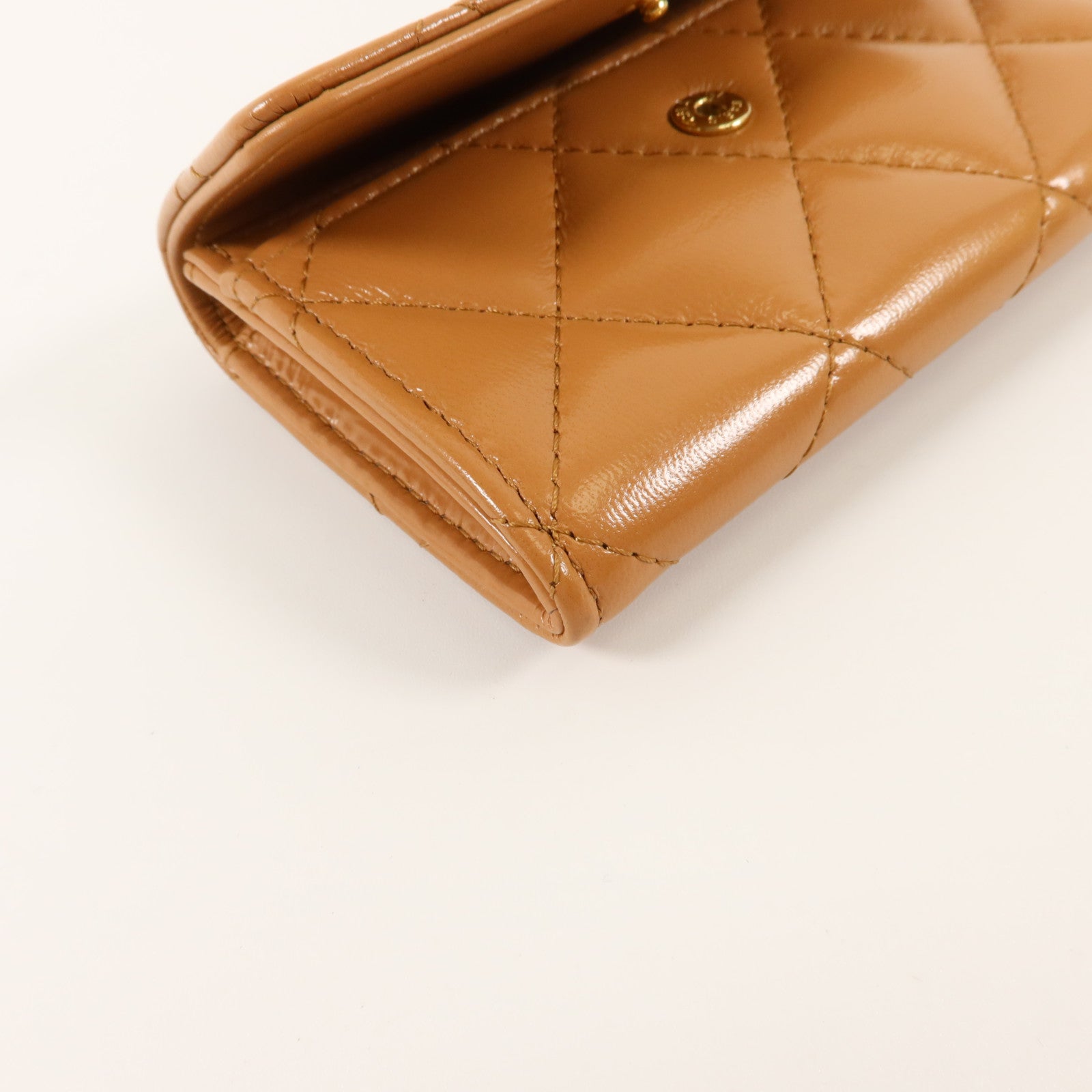 CHANEL 羊皮皮革Chanel 19 Flap Card Holder金扣卡片套