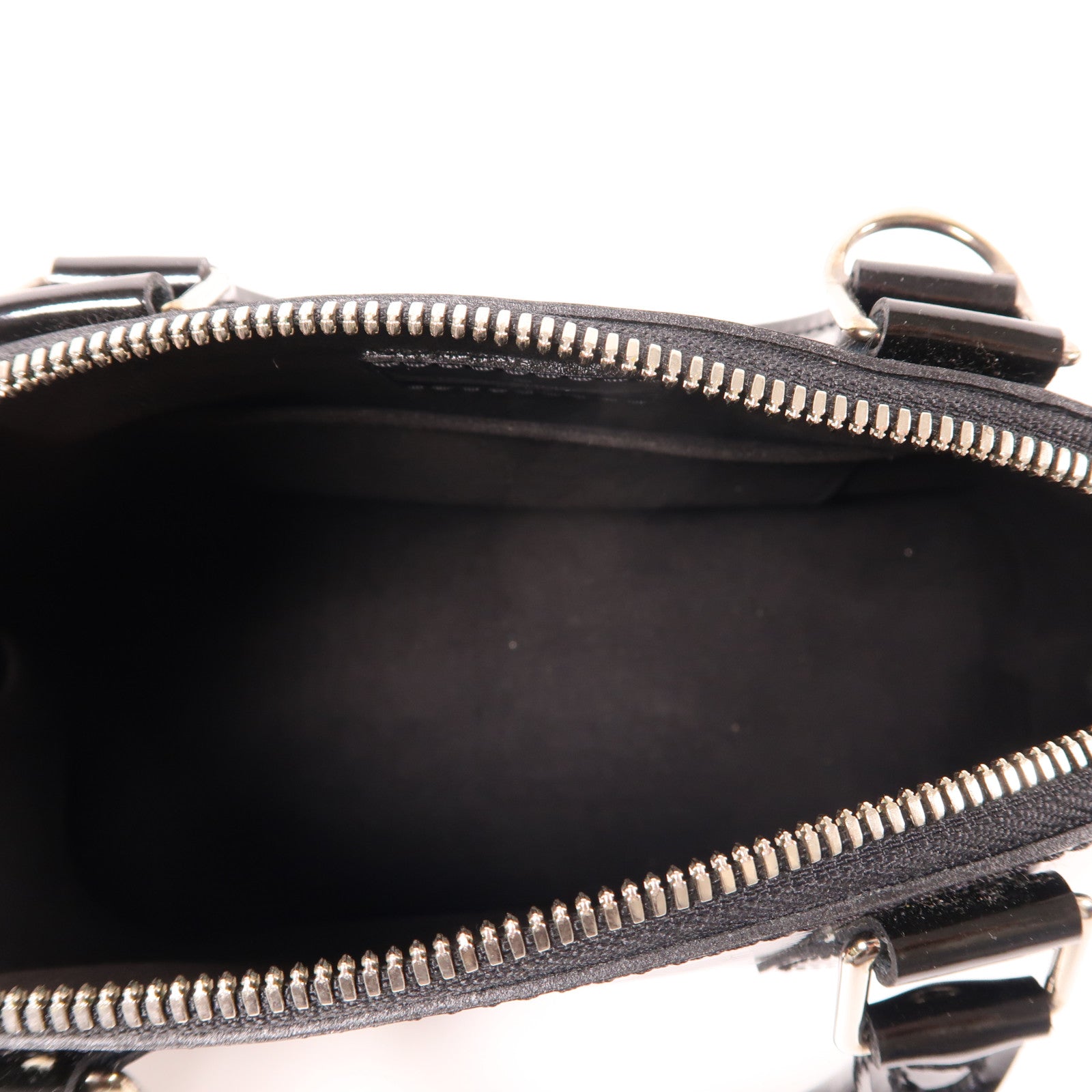 LOUIS VUITTON Epi Electric Alma BB銀扣手挽肩背兩用袋黑色
