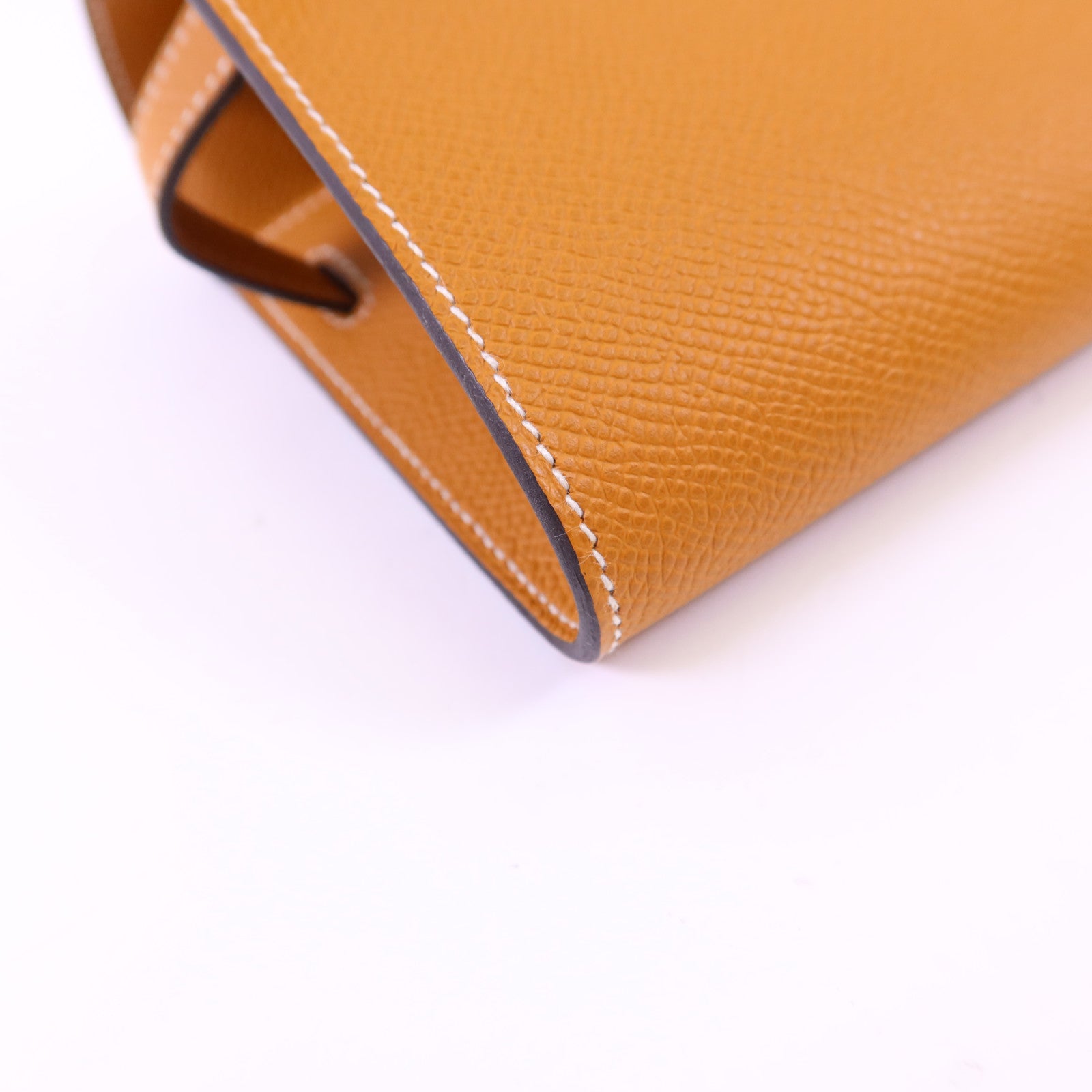 HERMES Epsom皮革Kelly To Go金扣肩背袋Toffee