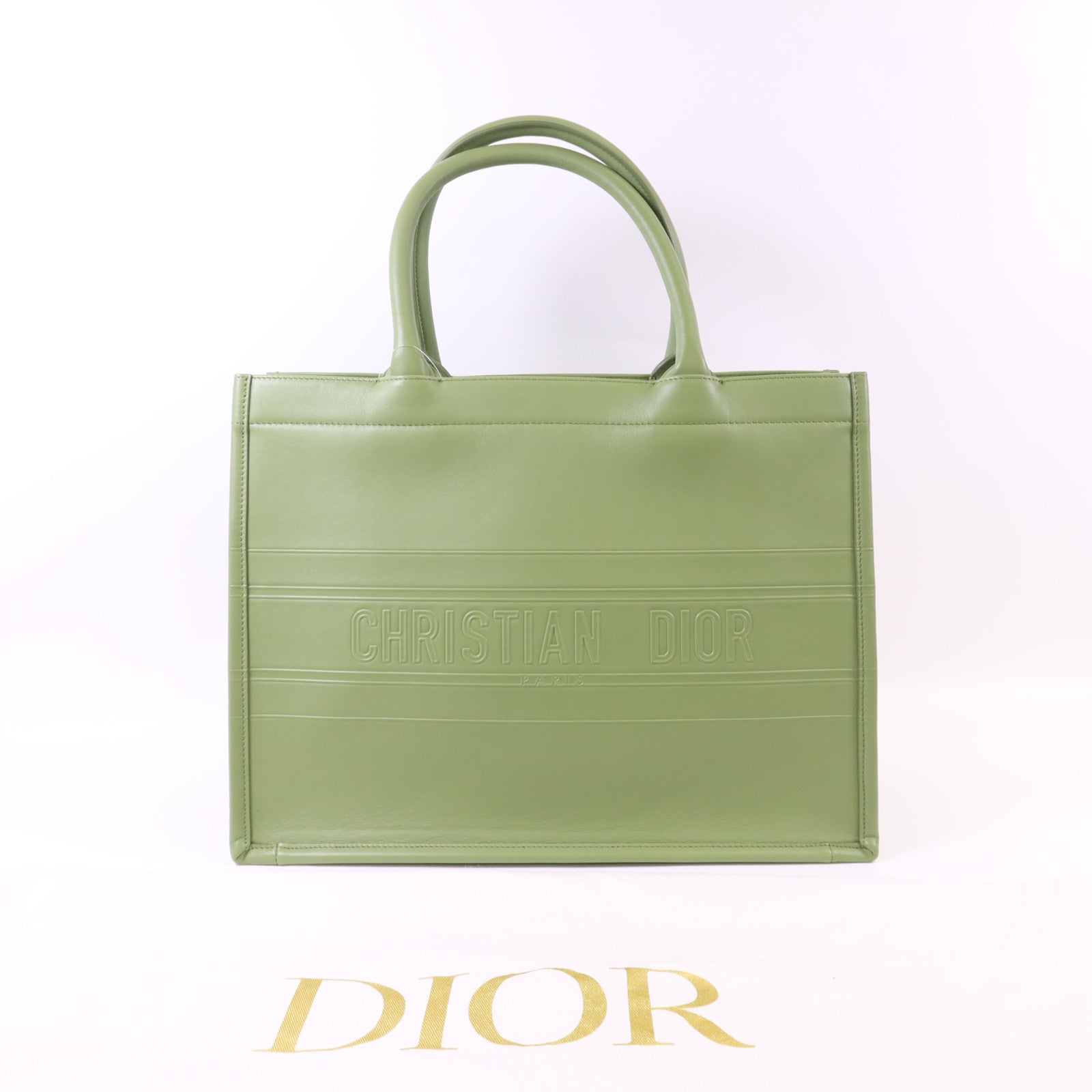 Dior 【激減優惠】牛皮皮革Book Tote手挽袋