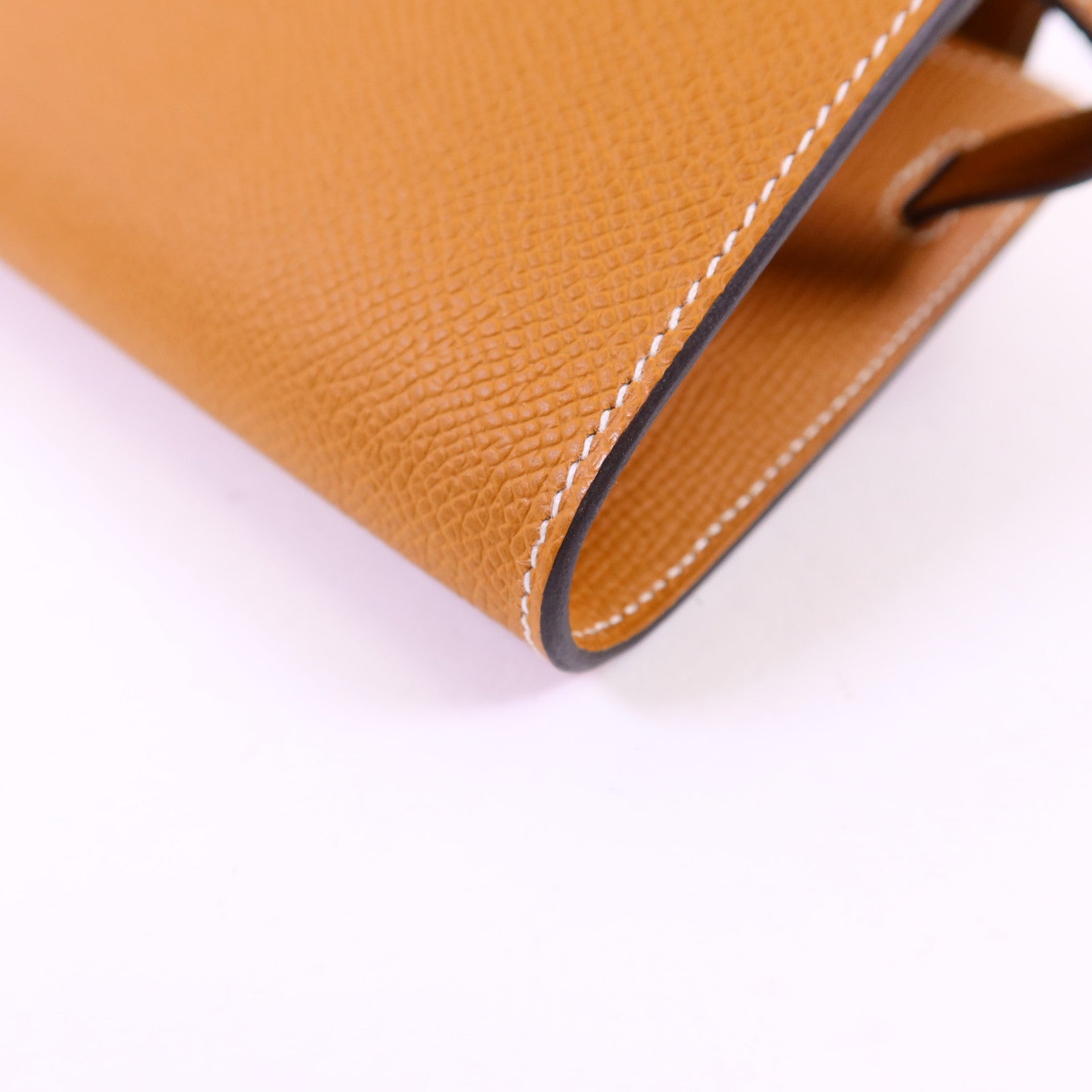 HERMES Epsom皮革Kelly To Go金扣肩背袋Toffee