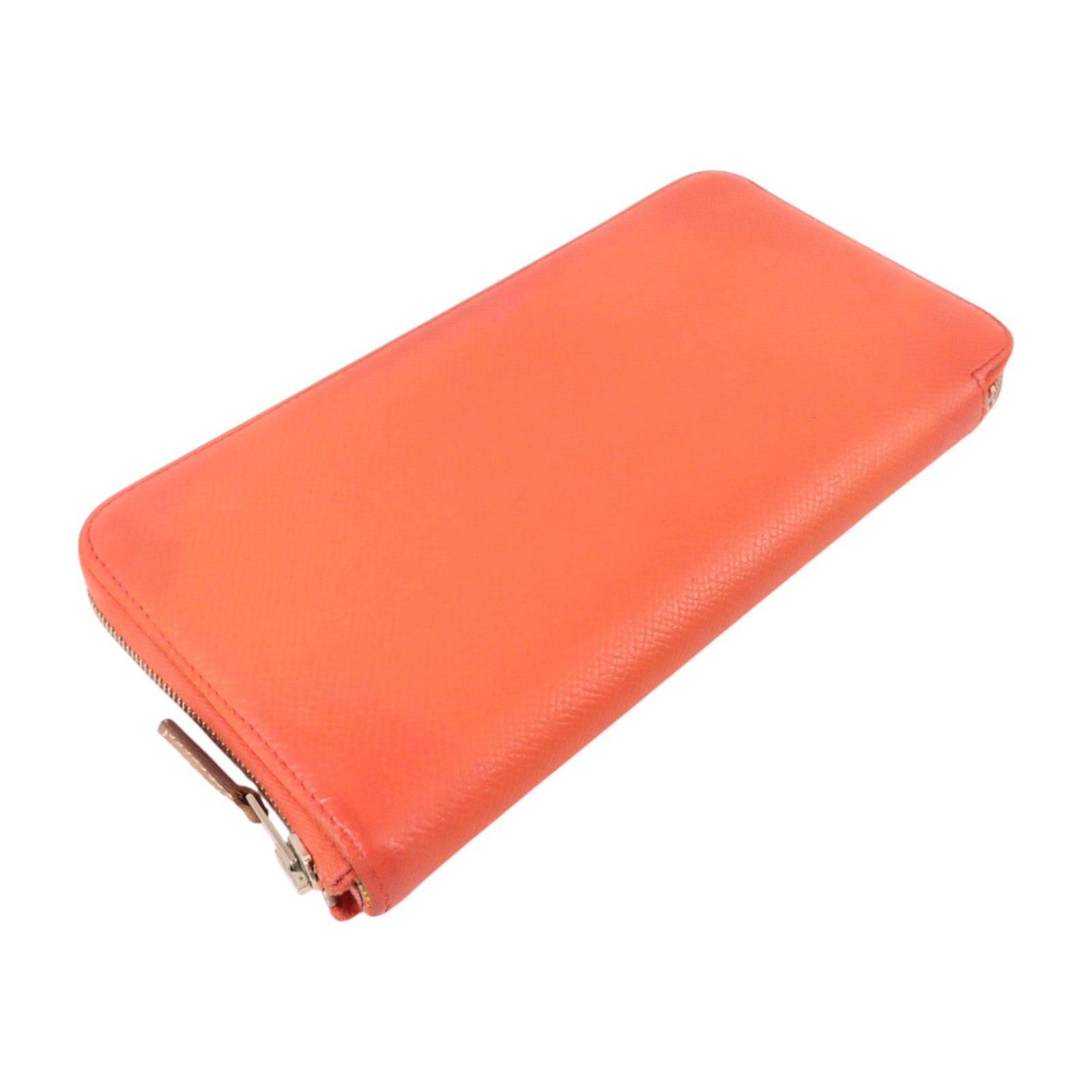 HERMES Epsom皮革Silk In Wallet銀扣長錢包Rose Jaipur
