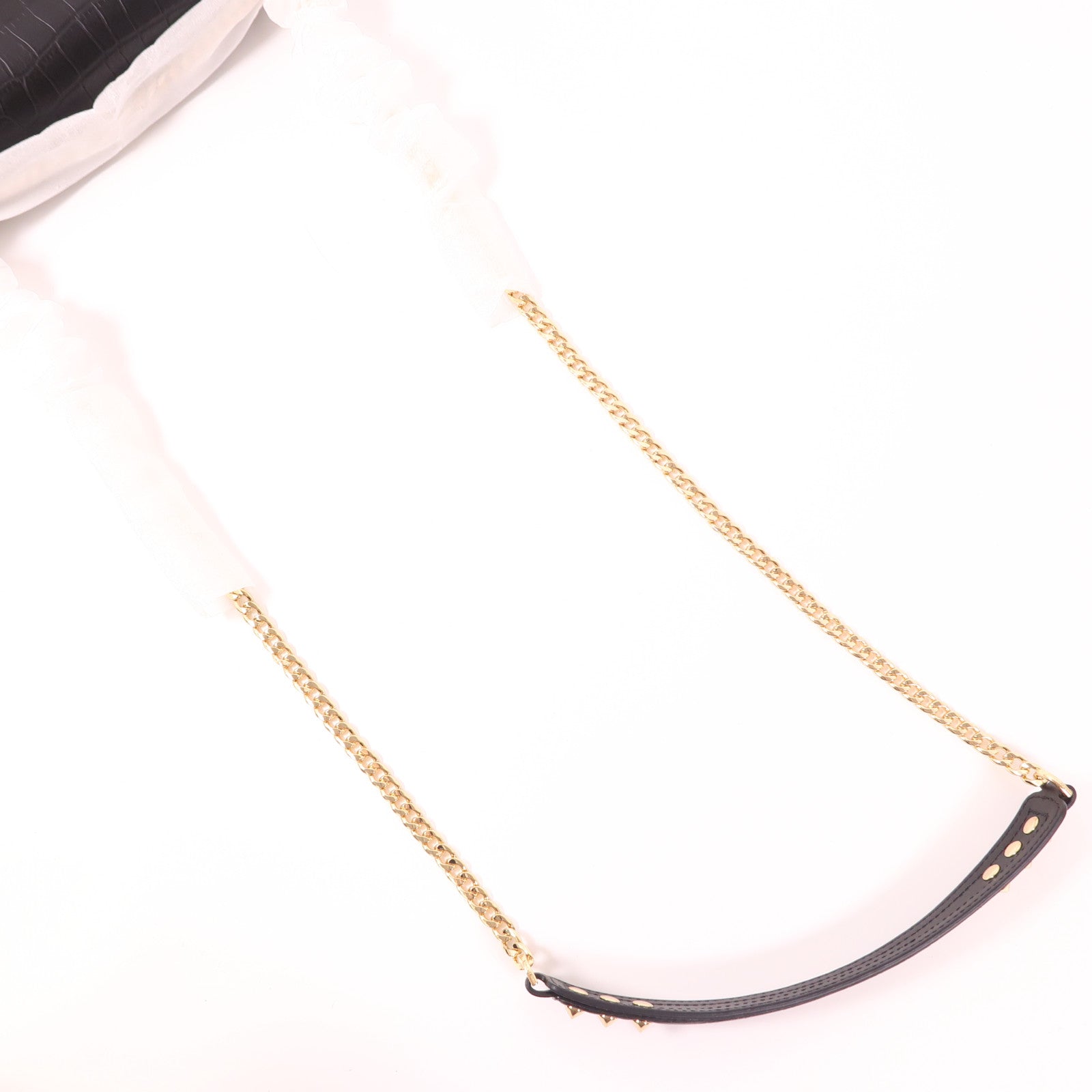MARC JACOBS 牛皮皮革Chain Shoulder金扣鏈帶肩背袋