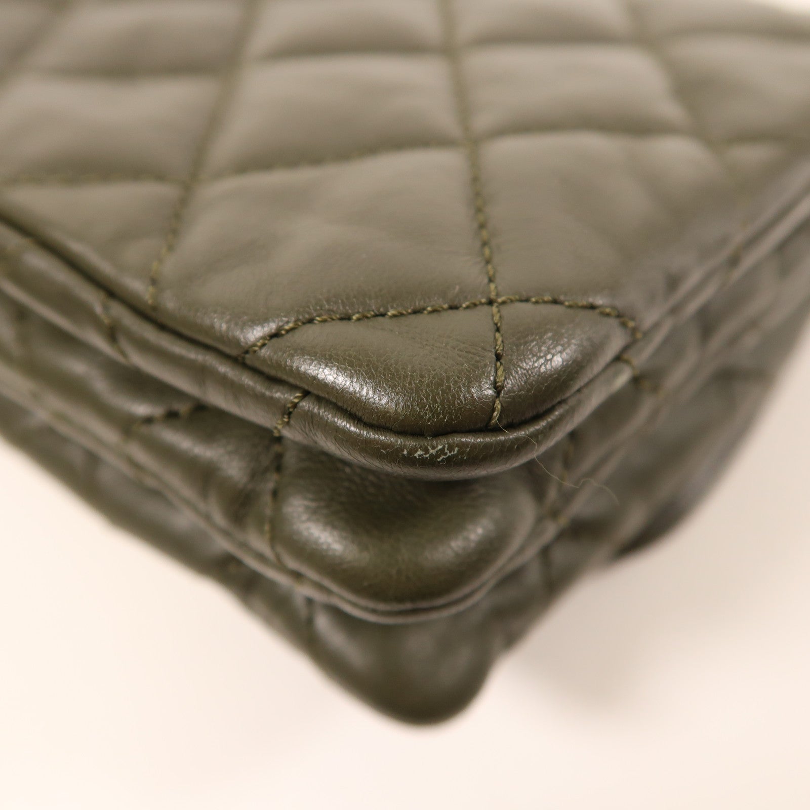 CHANEL 羊皮皮革Chain Shoulder Bag金扣鏈帶肩背袋
