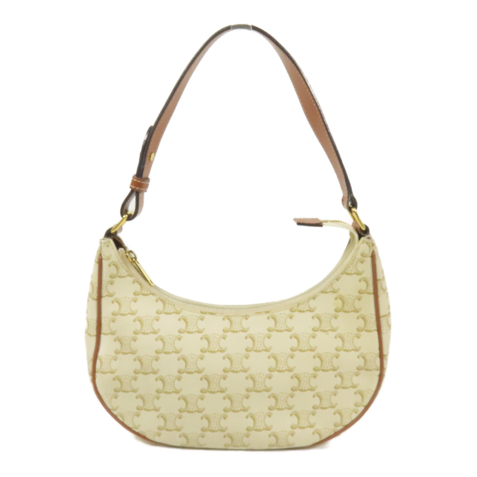 CELINE 塗層帆布Ava金扣肩背袋