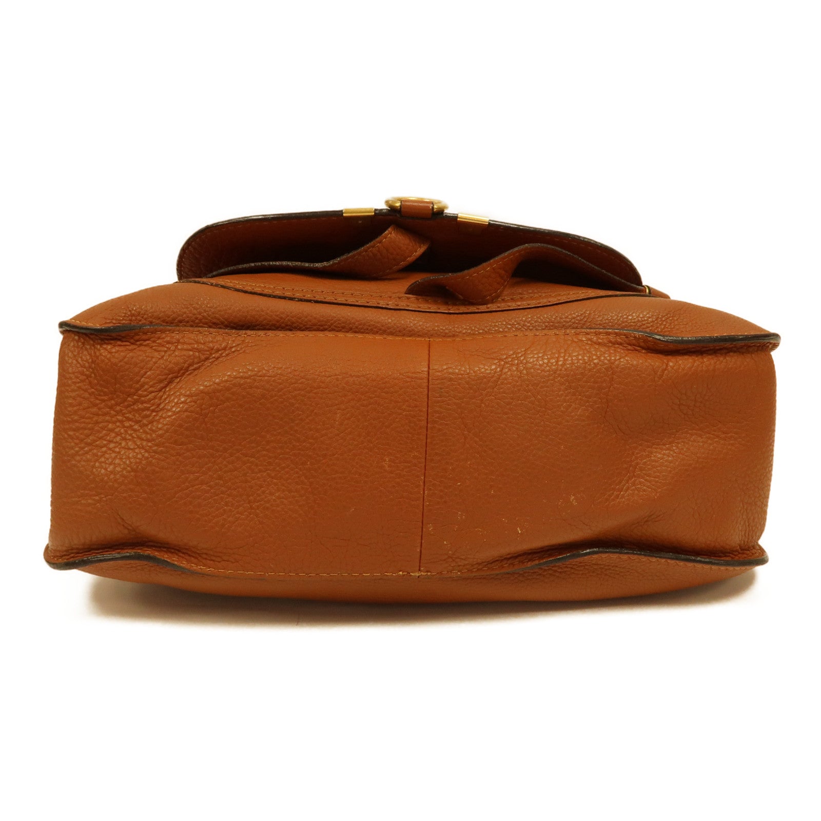 Chloe 牛皮皮革Shoulder Bag金扣肩背袋啡色