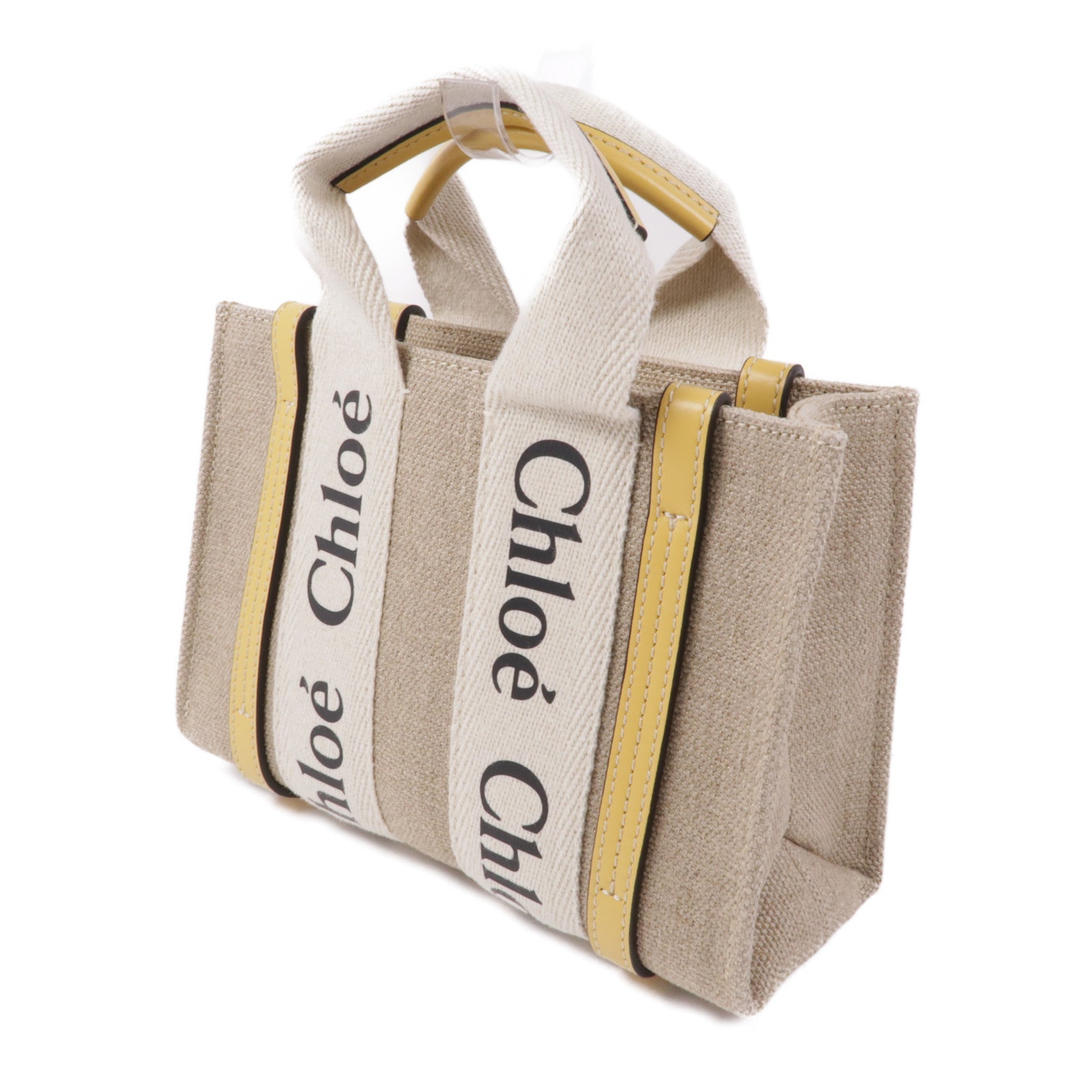 Chloe 帆布Mini Woody Tote Bag手挽肩背兩用袋