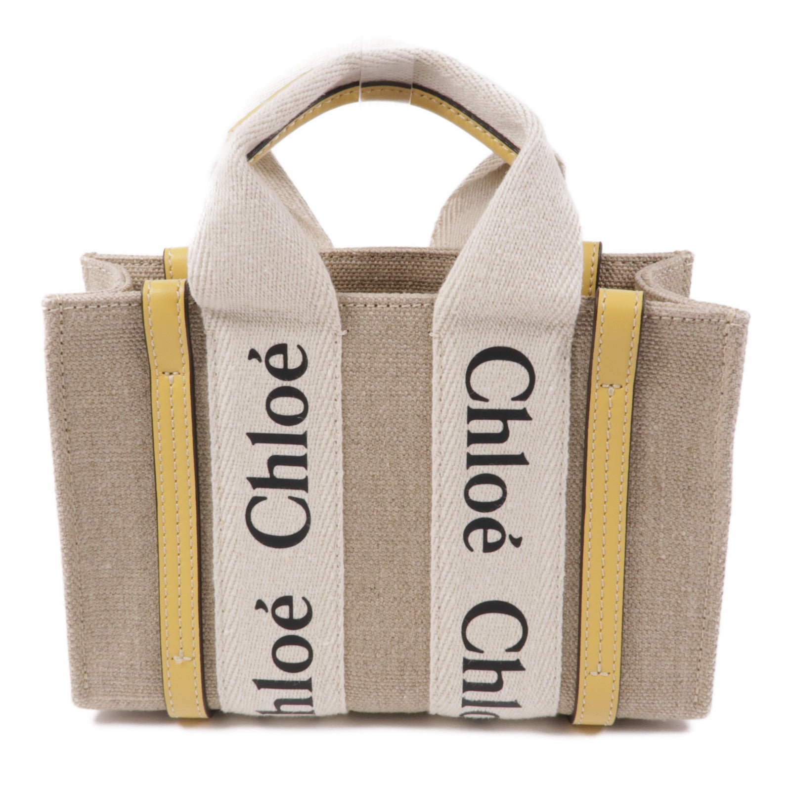 Chloe 帆布Mini Woody Tote Bag手挽肩背兩用袋