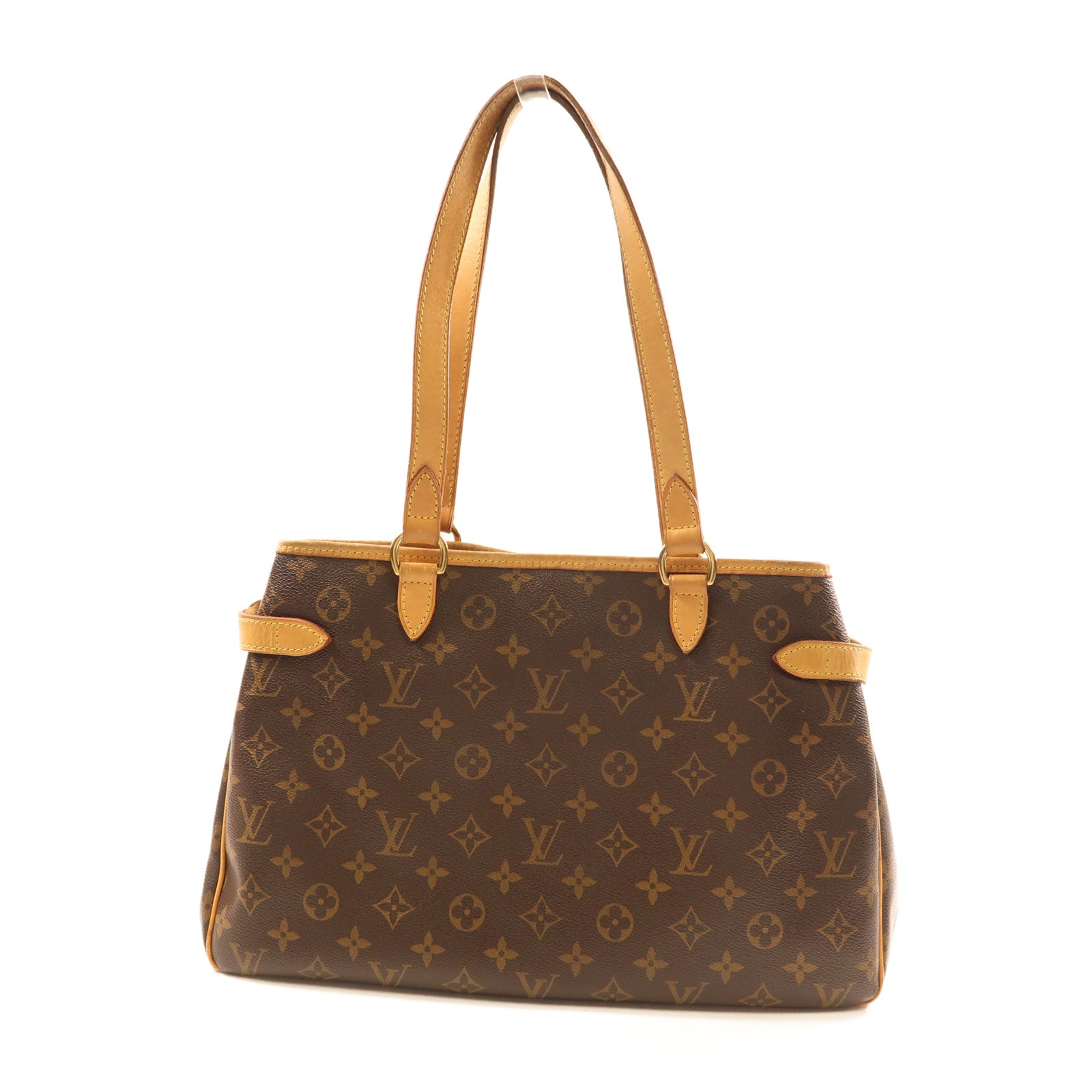 LOUIS VUITTON Monogram Batignolles Horizontal金扣肩背袋棕色