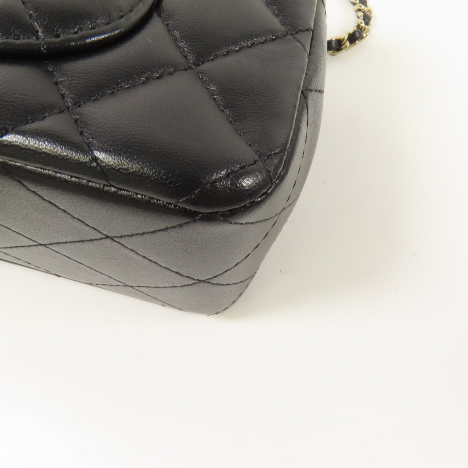 CHANEL 羊皮皮革23K Top Handle金扣手挽肩背兩用袋