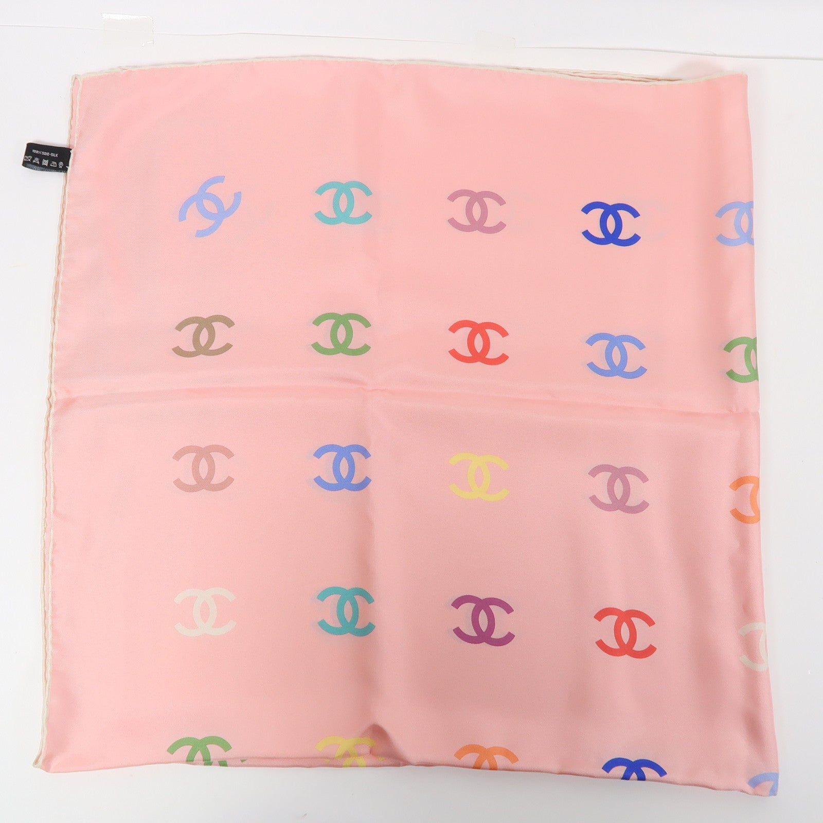 CHANEL 絲質Scarf絲巾粉紅色