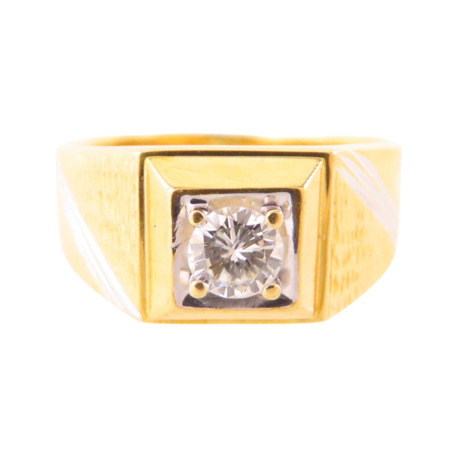 JEWELRY 【激減優惠】18K黃金/白金/鑽石Diamond Ring戒指US#6.25