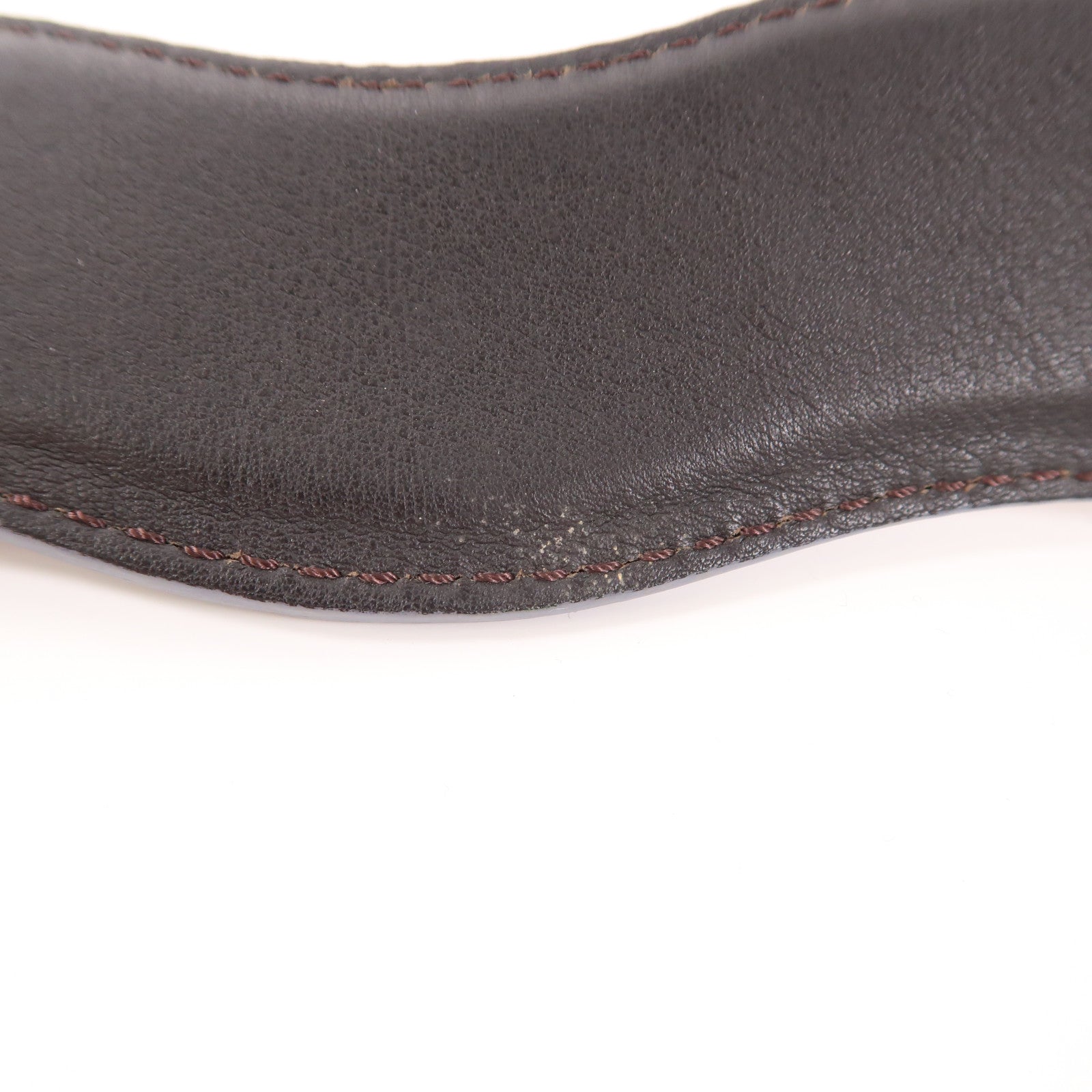 FENDI 皮革/絨布Shoulder Strap銀扣肩帶橙色/灰色