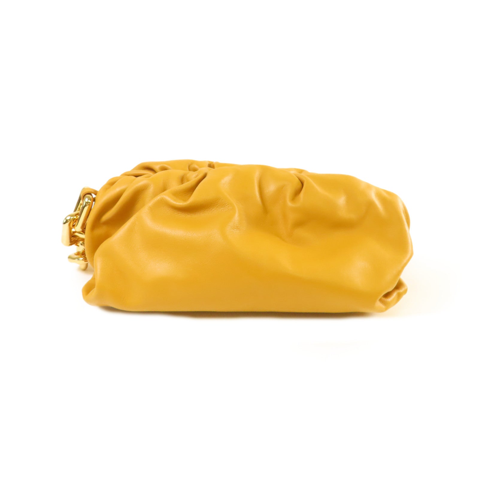 BOTTEGA VENETA 【激減優惠】牛皮皮革Chain Shoulder Bag鏈帶肩背袋芥末色