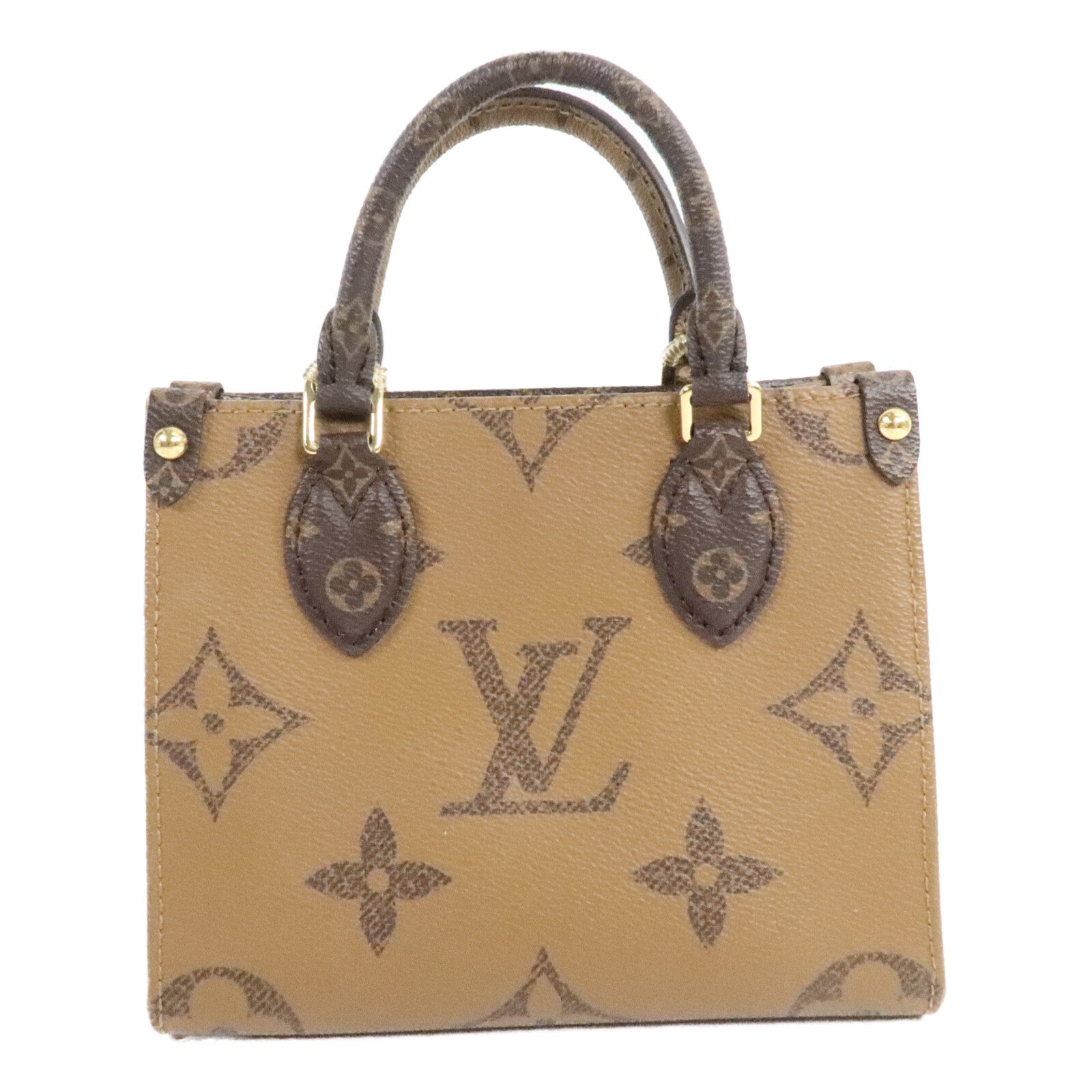 LOUIS VUITTON Monogram Reverse OnTheGo BB手挽肩背兩用袋