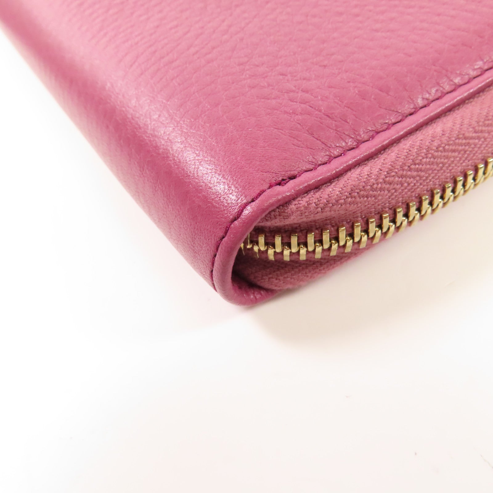 GUCCI GG GHW Wallet Calfskin Leather 354286 Purple