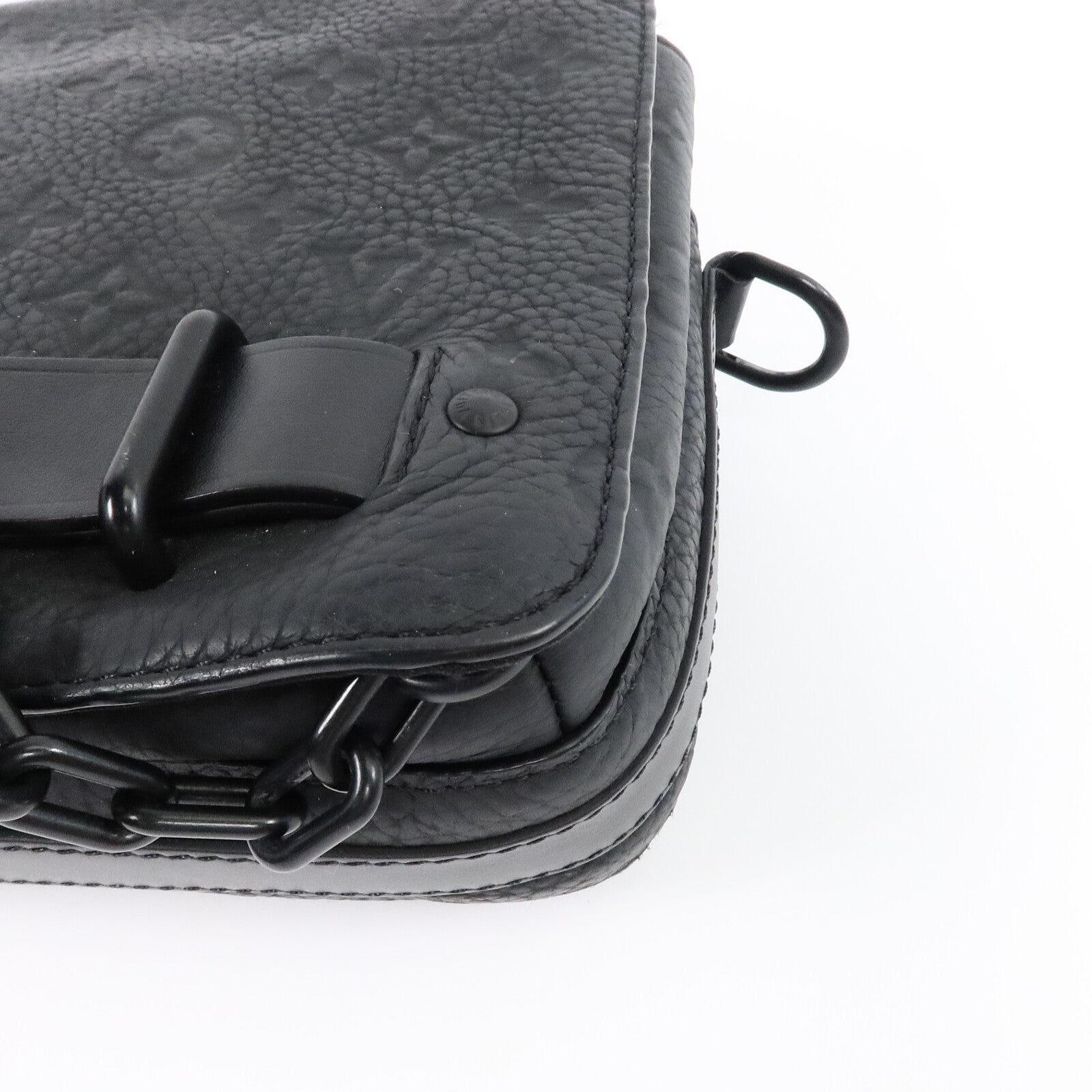 LOUIS VUITTON Monogram Taurillon Steamer Messenger肩背袋