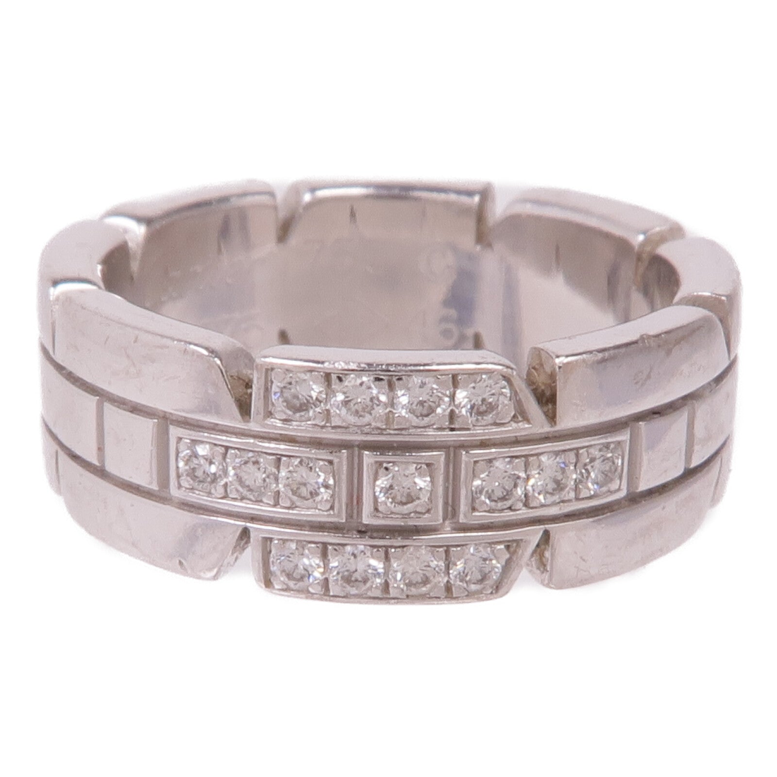 CARTIER 18K白金Ring戒指Cartier#46/US#3.75