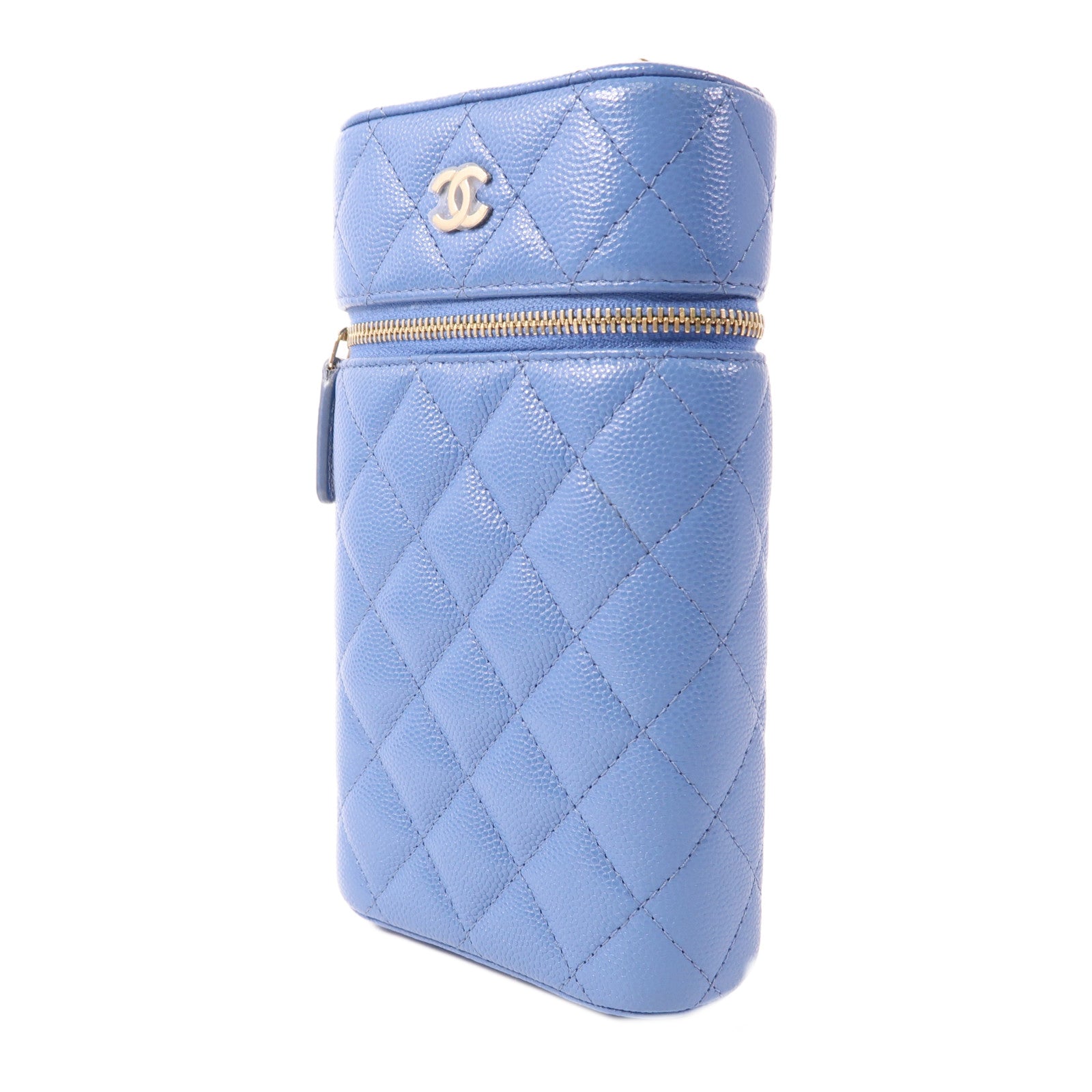 CHANEL【激減優惠】 牛皮皮革Classic Vanity金扣鏈帶肩背袋