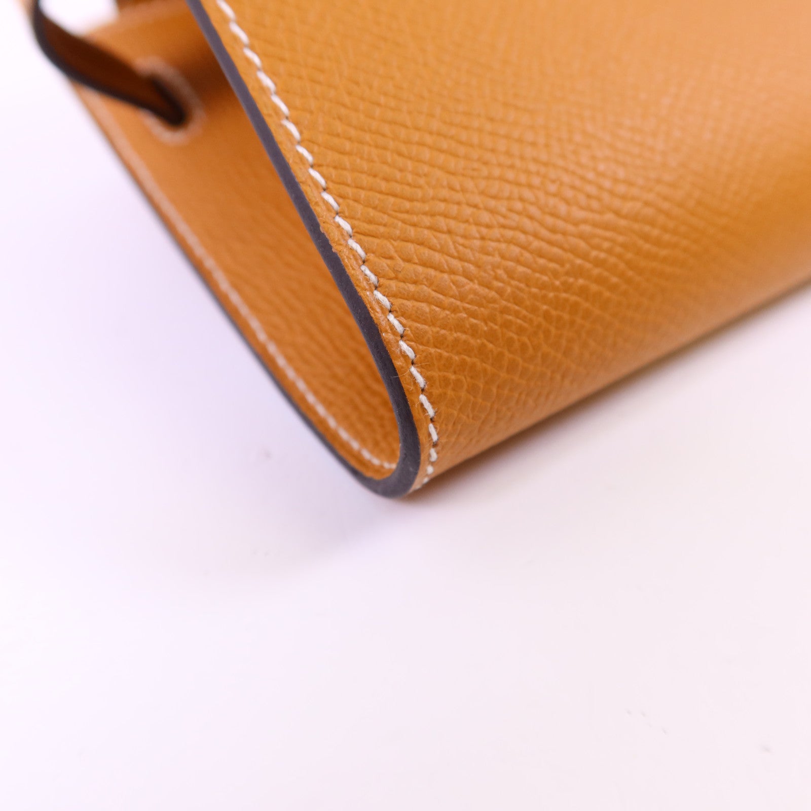 HERMES Epsom皮革Kelly To Go金扣肩背袋Toffee