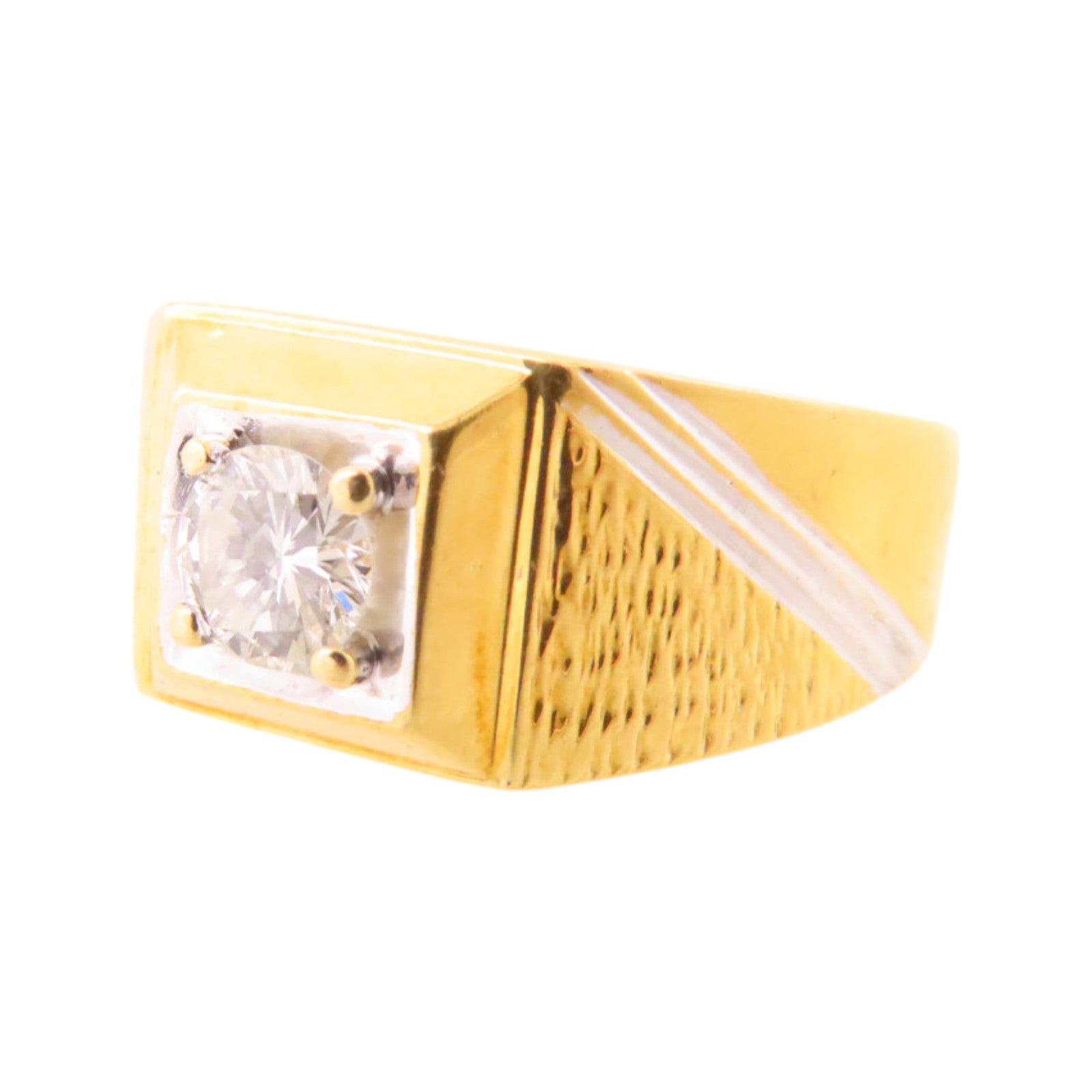 JEWELRY 【激減優惠】18K黃金/白金/鑽石Diamond Ring戒指US#6.25