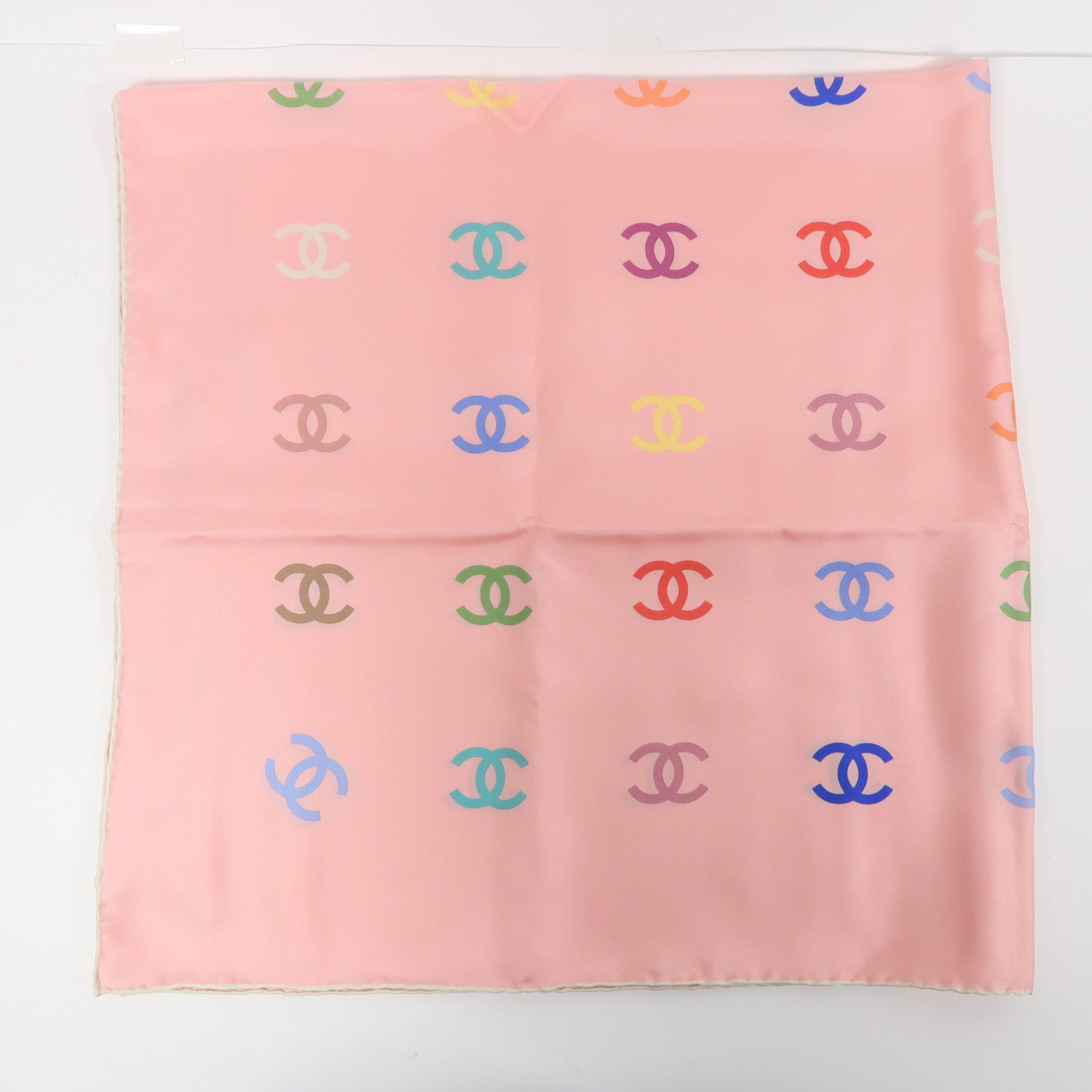 CHANEL 絲質Scarf絲巾粉紅色