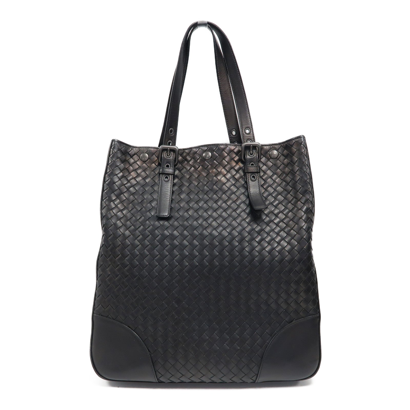 BOTTEGA VENETA 【激減優惠】織紋皮革Tote Bag肩背袋黑色