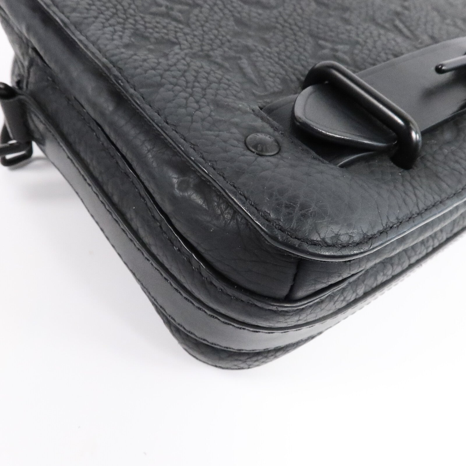 LOUIS VUITTON Monogram Taurillon Steamer Messenger肩背袋