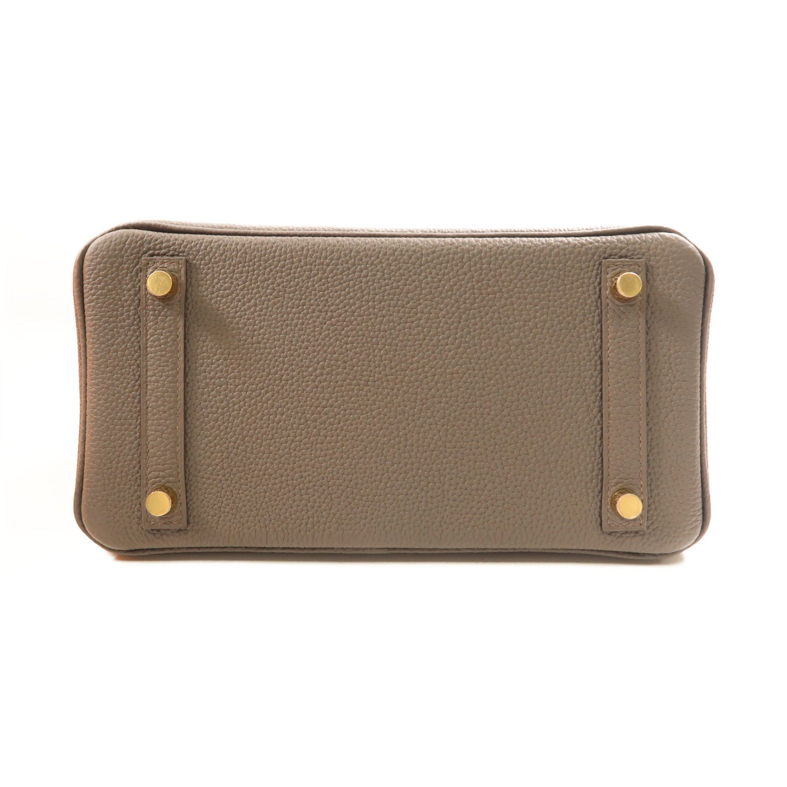 HERMES Togo皮革Birkin 25金扣手挽袋Gris Etain