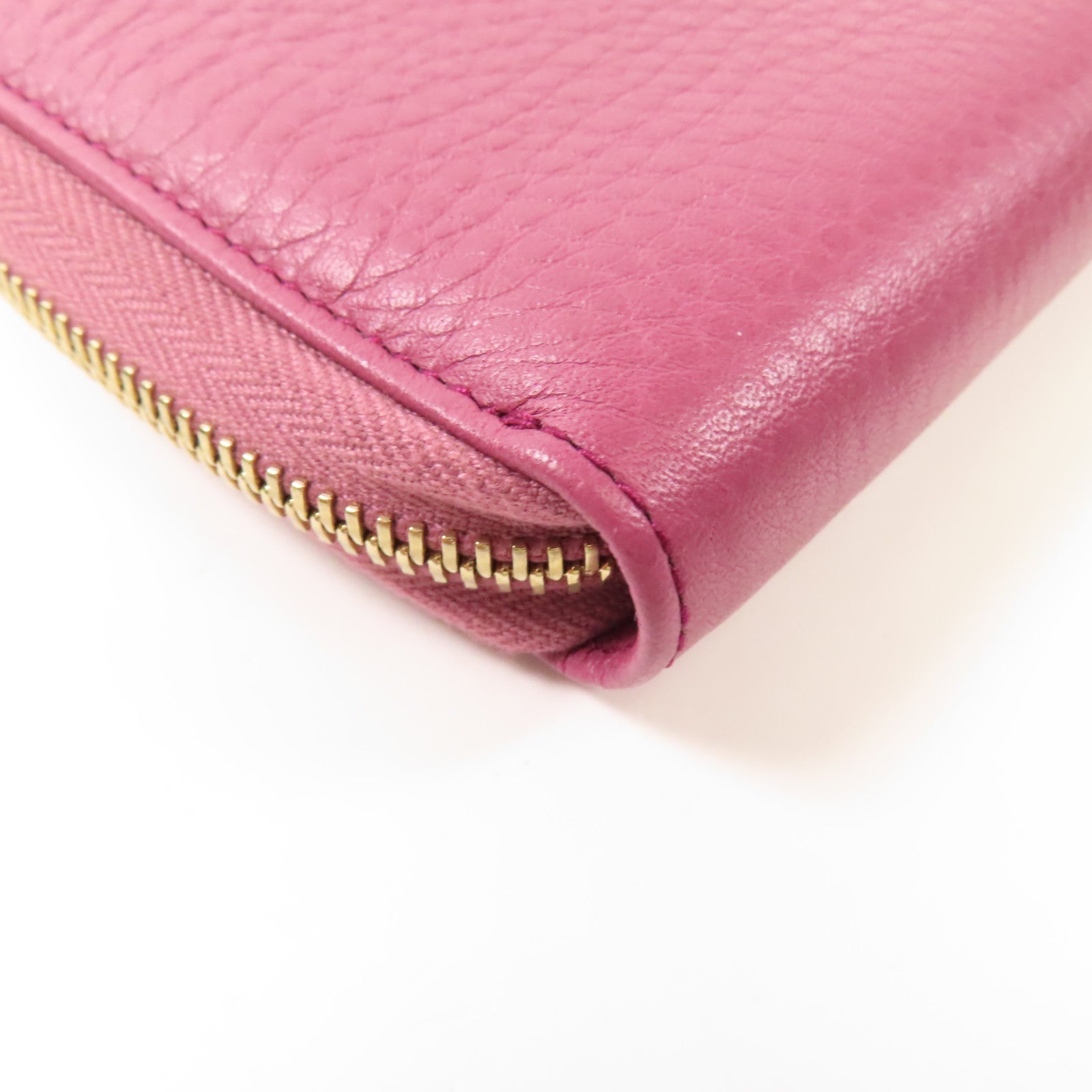 GUCCI GG GHW Wallet Calfskin Leather 354286 Purple