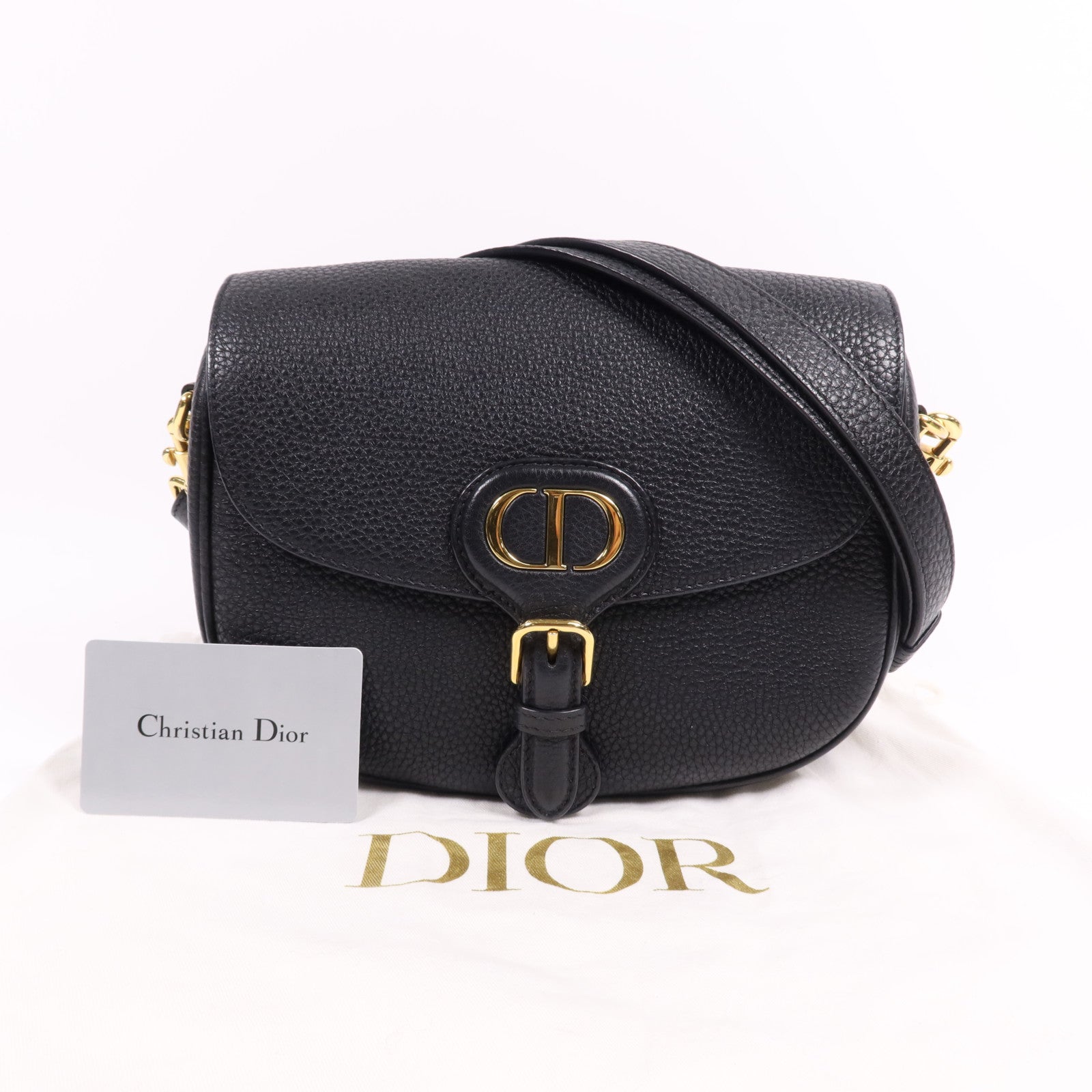 Dior 牛皮皮革Bobby Small金扣肩背袋