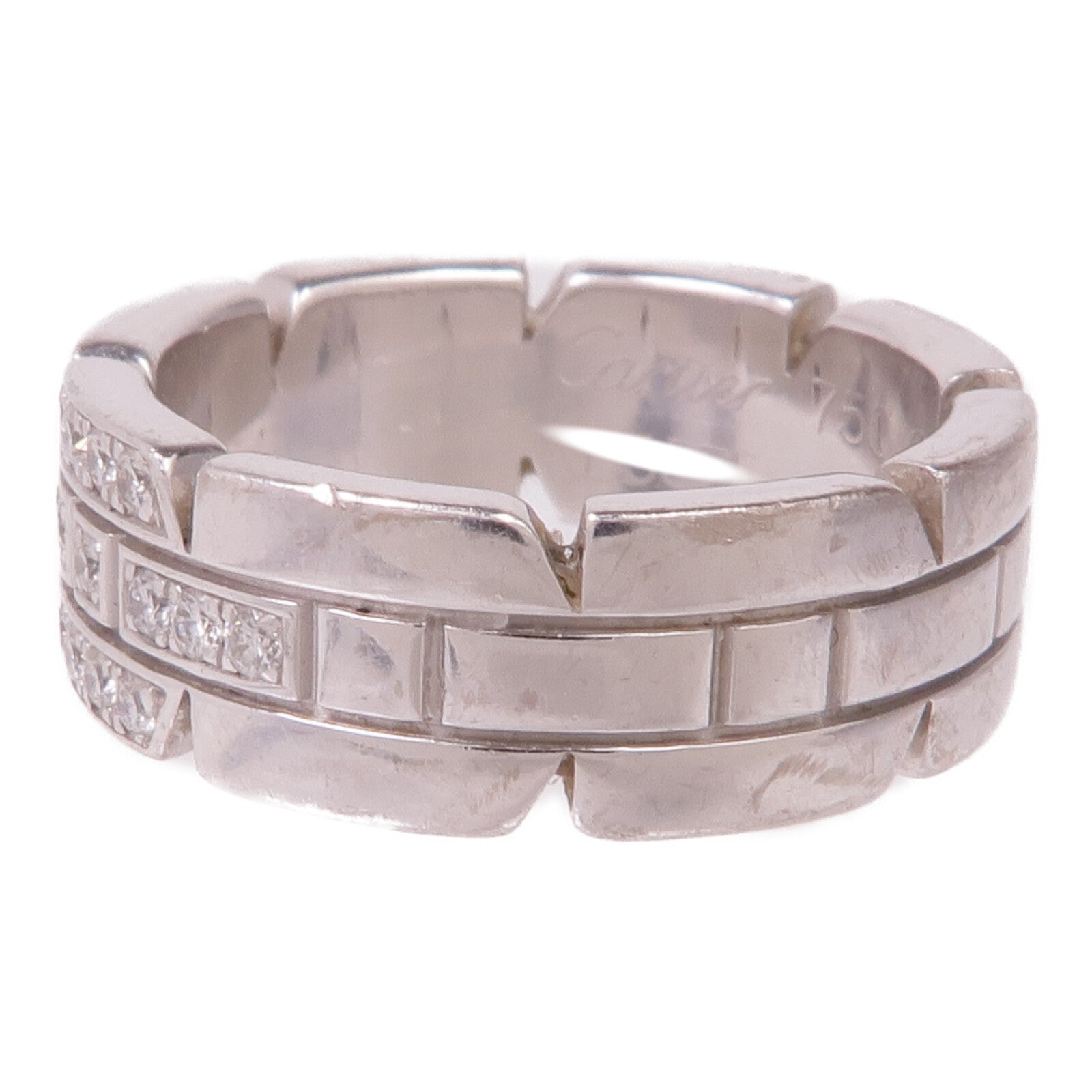 CARTIER 18K白金Ring戒指Cartier#46/US#3.75