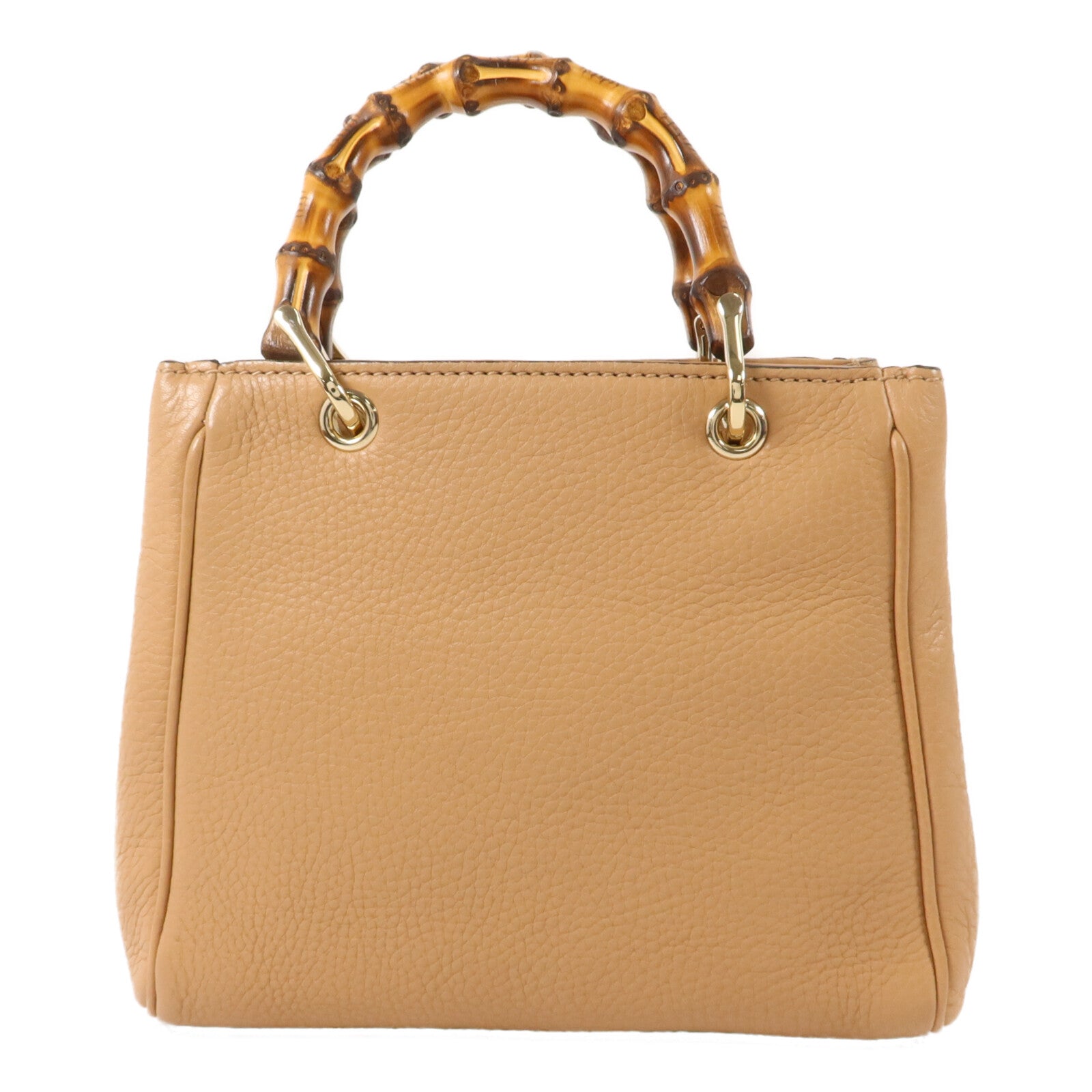 GUCCI 牛皮皮革Bamboo 2 Way Shoulder手挽肩背兩用袋