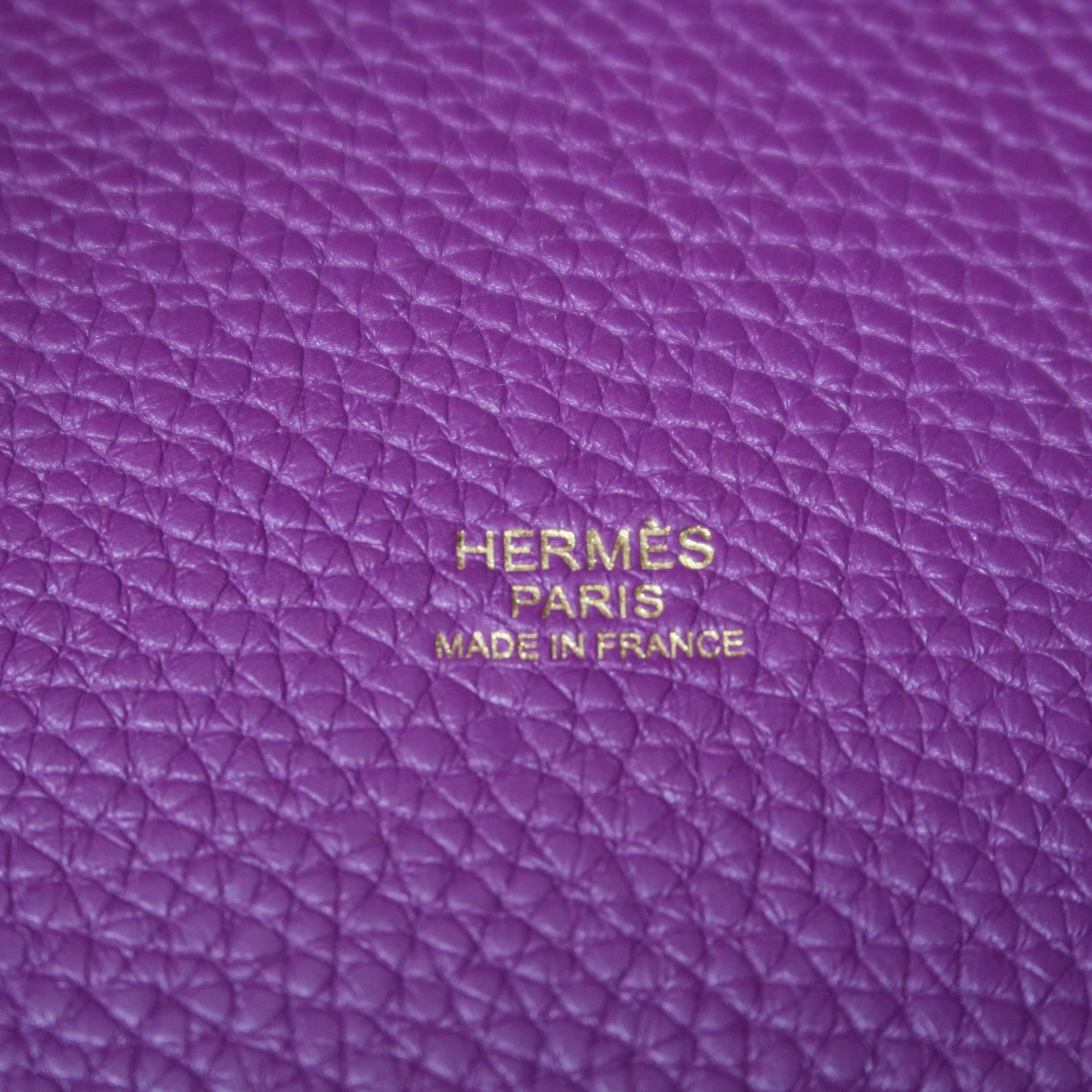HERMES Clemence皮革Picotin MM扣手挽袋Anemone