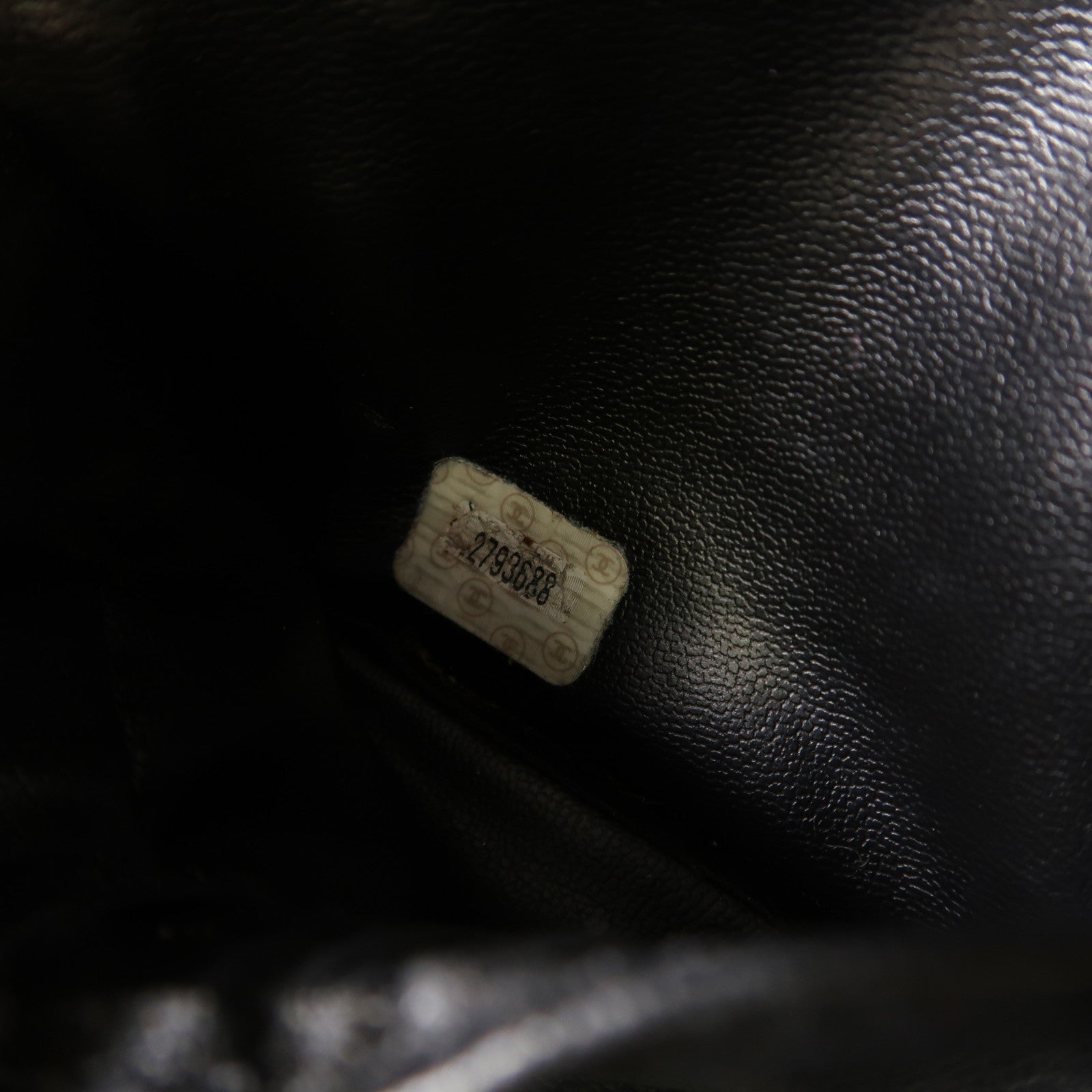 CHANEL 牛皮皮革Vintage Vanity Case金扣手挽袋