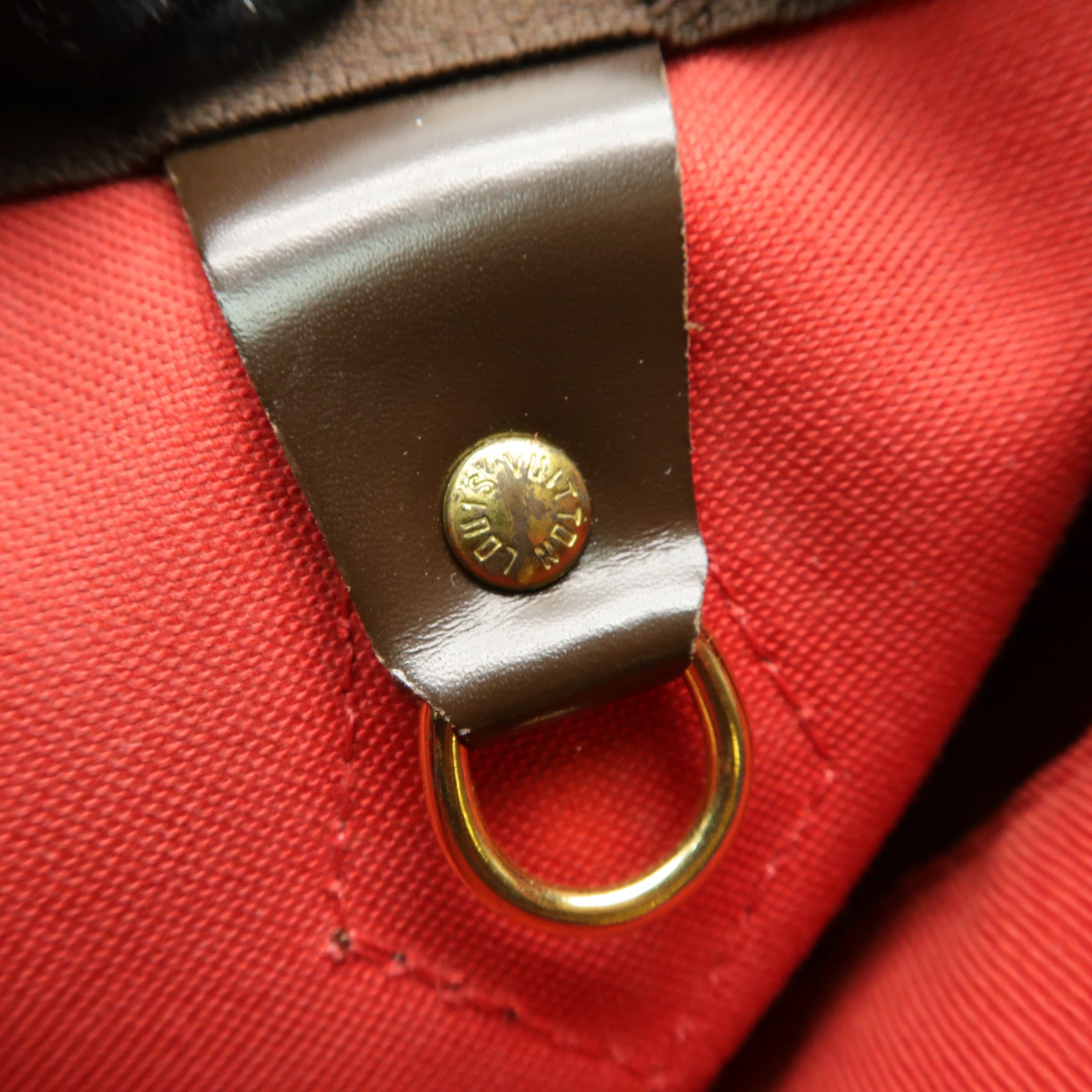 LOUIS VUITTON Damier Speedy 25 Bandoultere金扣手挽肩背兩用袋棕色