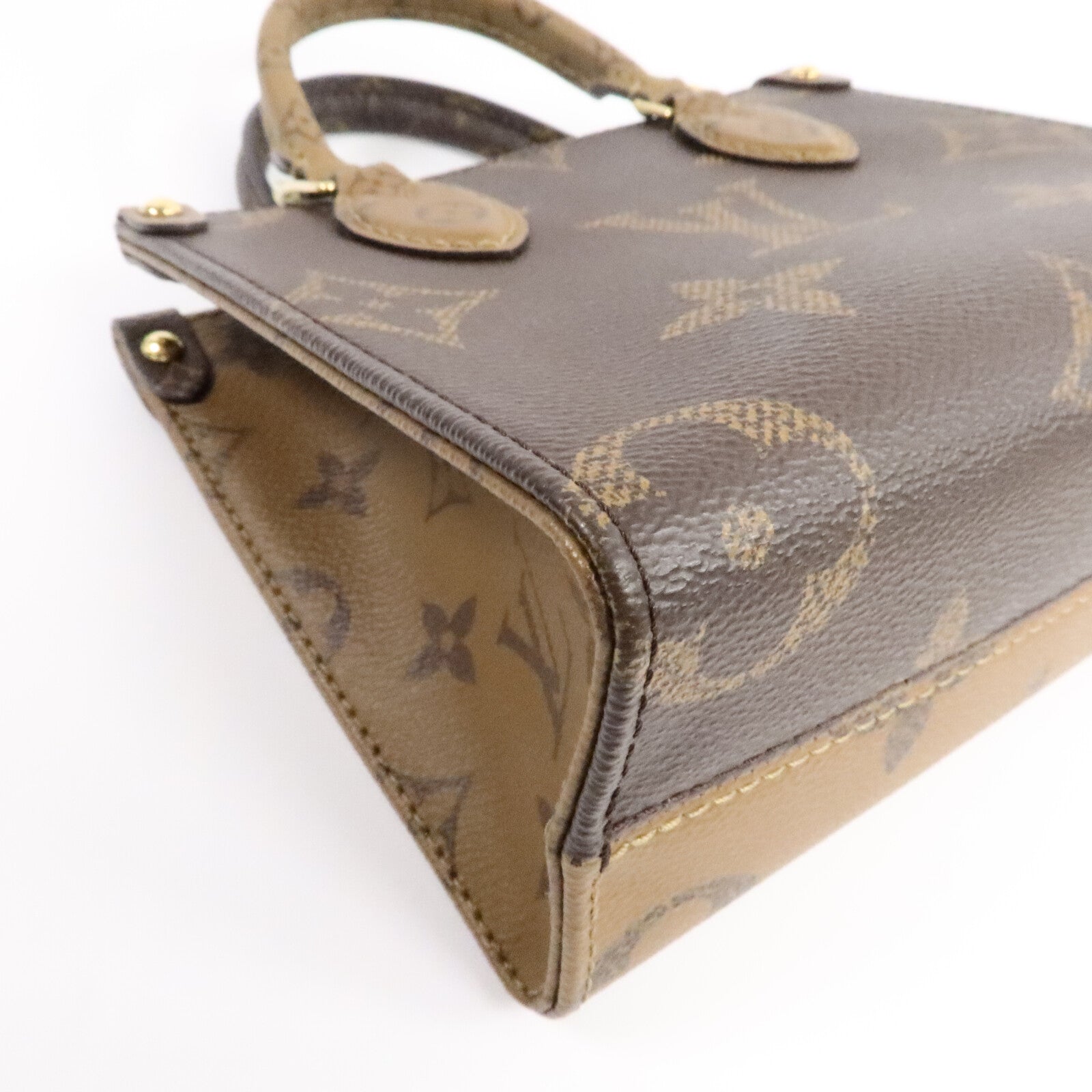 LOUIS VUITTON Monogram Reverse OnTheGo BB手挽肩背兩用袋