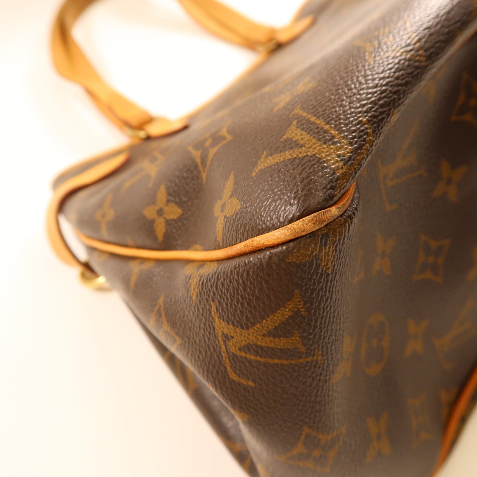 LOUIS VUITTON Monogram Batignolles Horizontal金扣肩背袋棕色