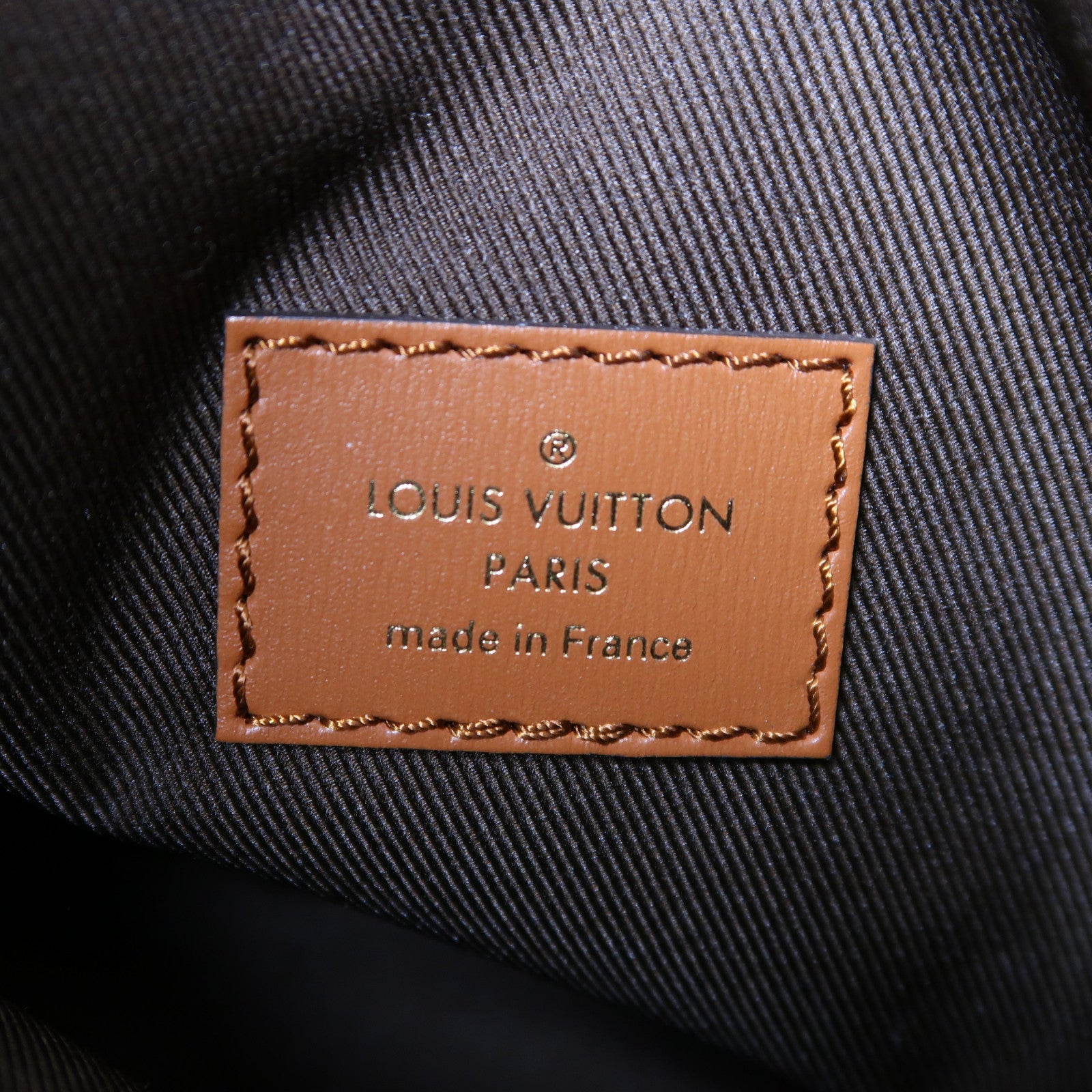 LOUIS VUITTON Monogram Reverse Loop Hobo金扣手挽肩背兩用袋棕色
