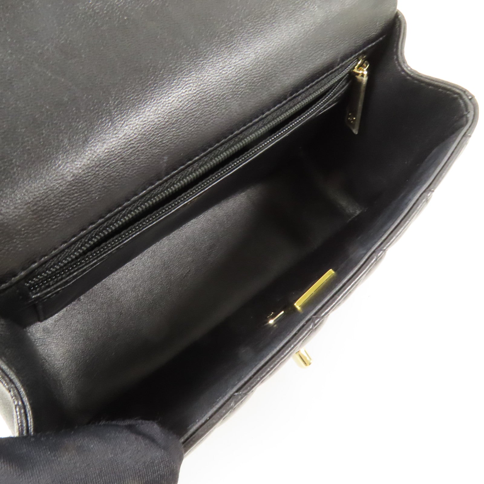 CHANEL 羊皮皮革23K Top Handle金扣手挽肩背兩用袋