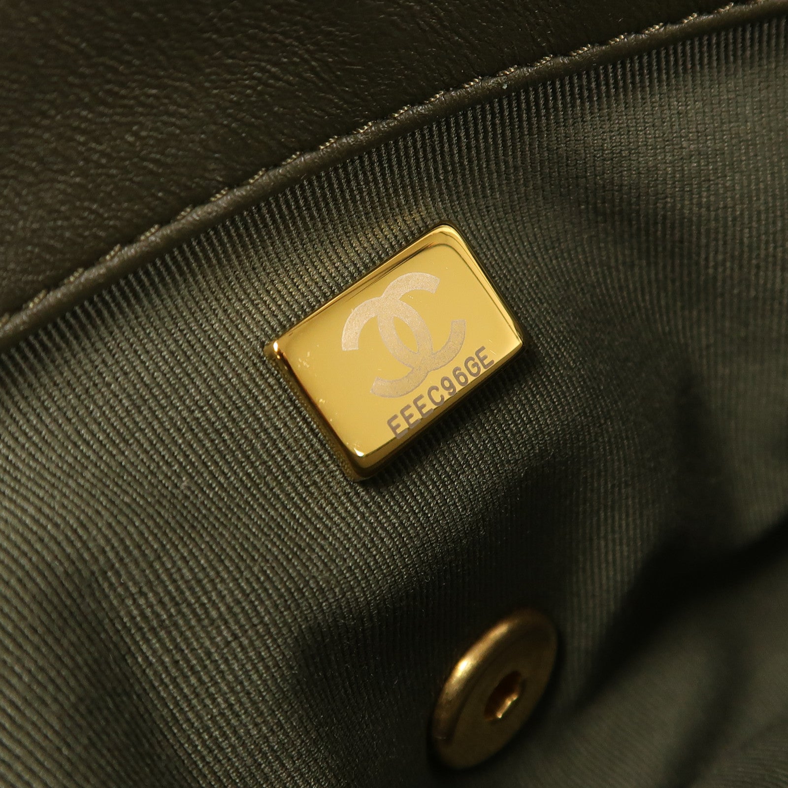 CHANEL 羊皮皮革Chain Shoulder Bag金扣鏈帶肩背袋
