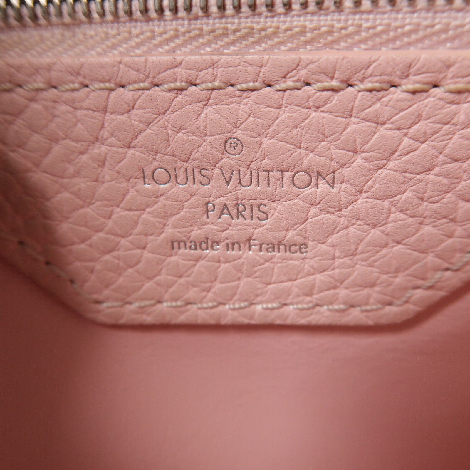 LOUIS VUITTON 牛皮皮革Capucines MM手挽袋