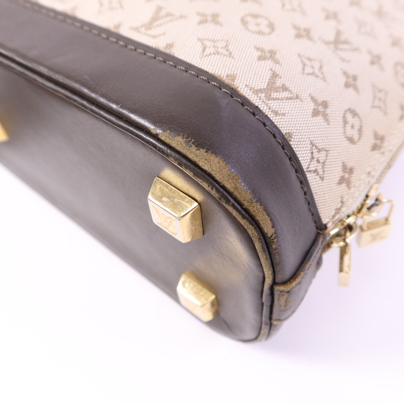 LOUIS VUITTON Monogram Mini Alma Haut金扣手挽袋