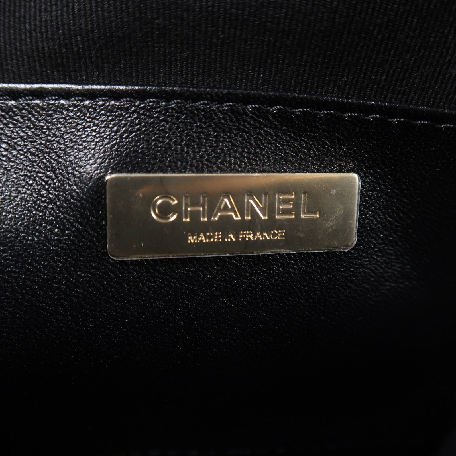 CHANEL 【激減優惠】羊皮皮革Chain Shoulder金扣鏈帶肩背袋黑色
