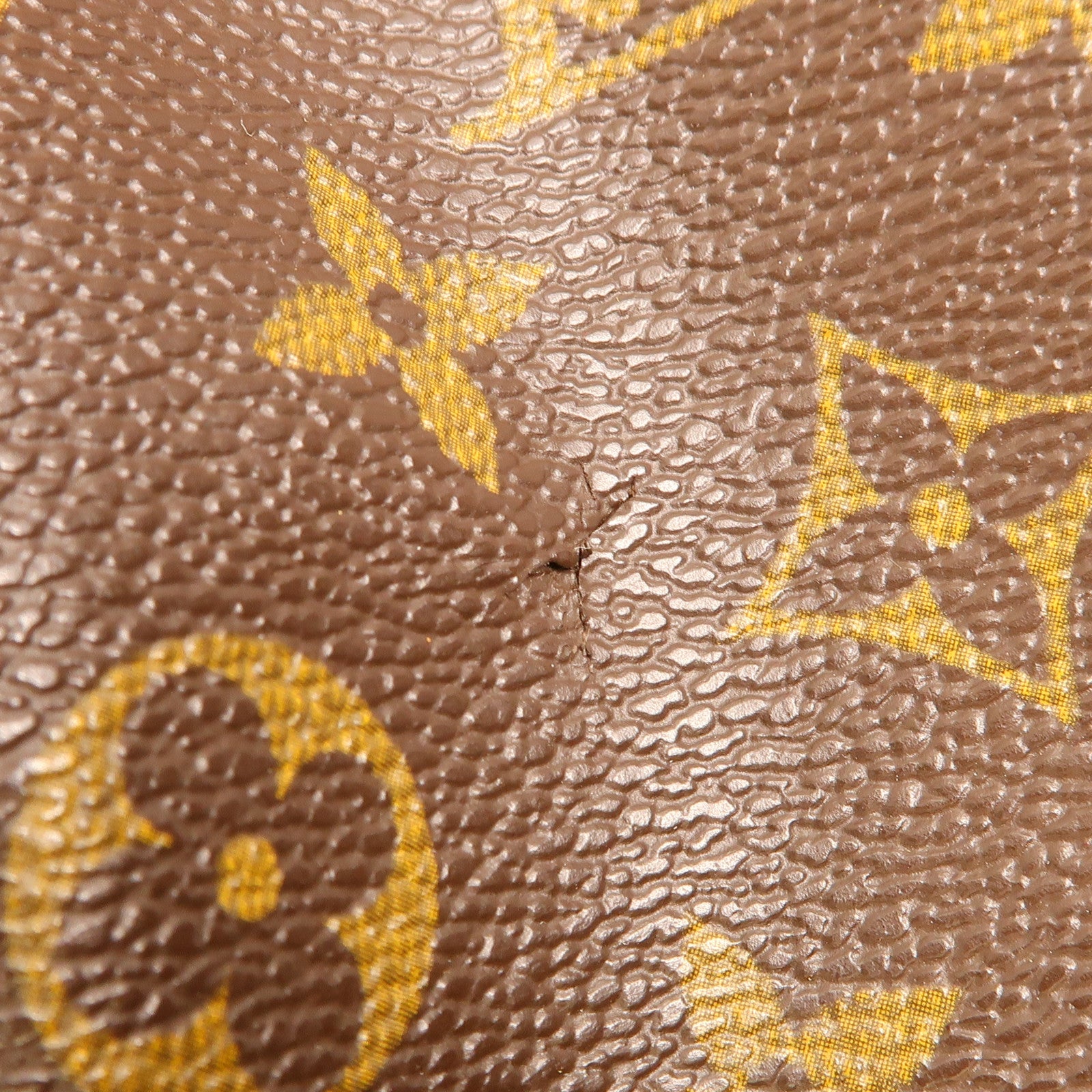 LOUIS VUITTON LV GHW Palermo PM 2 Way Shoulder Bag M40145 Monogram Brown