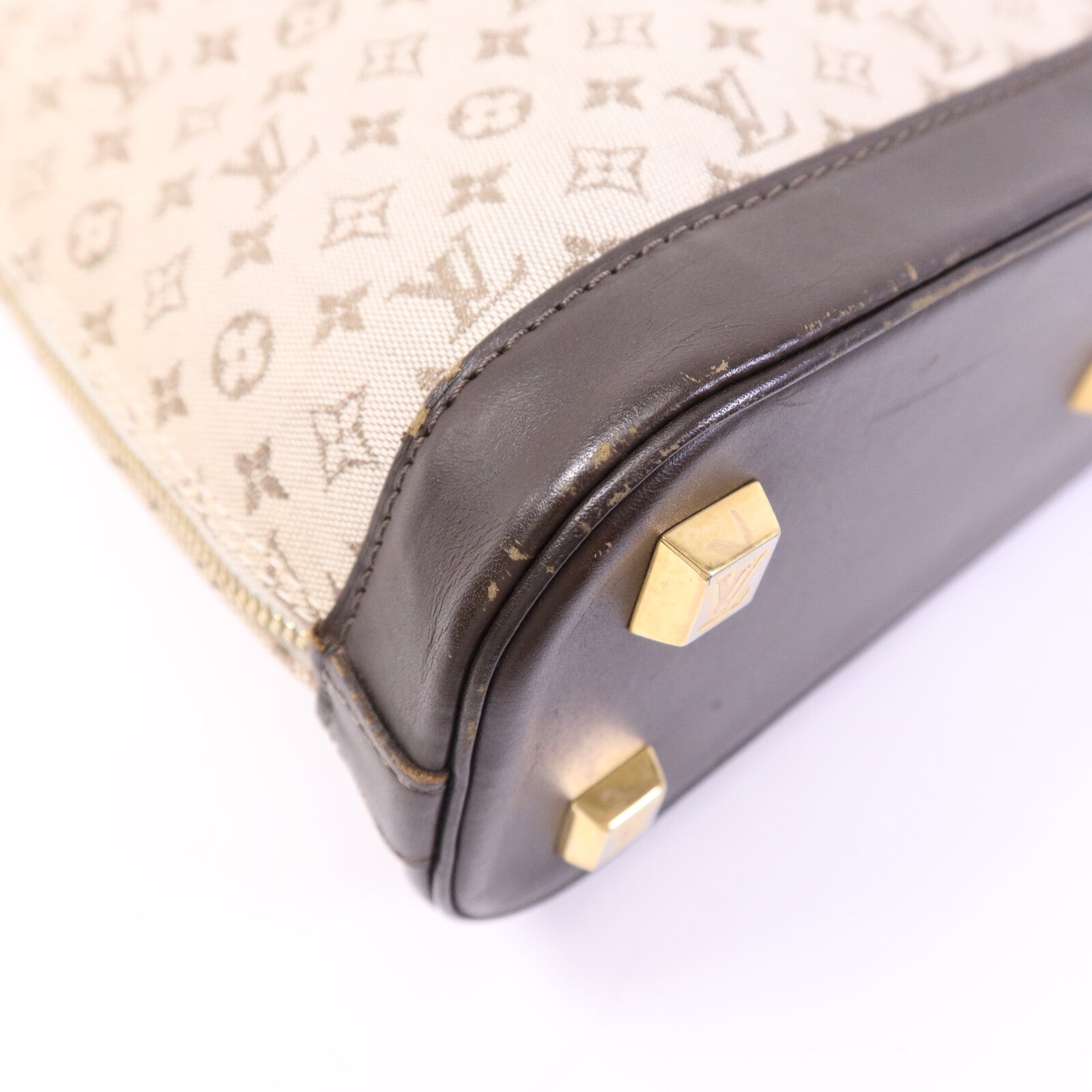 LOUIS VUITTON Monogram Mini Alma Haut金扣手挽袋