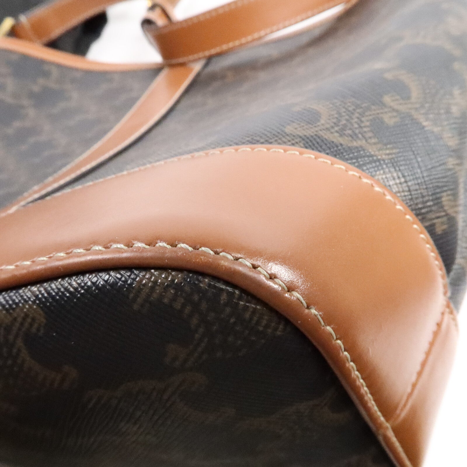 CELINE 塗層帆布Triomple Small Bucket Bag肩背袋